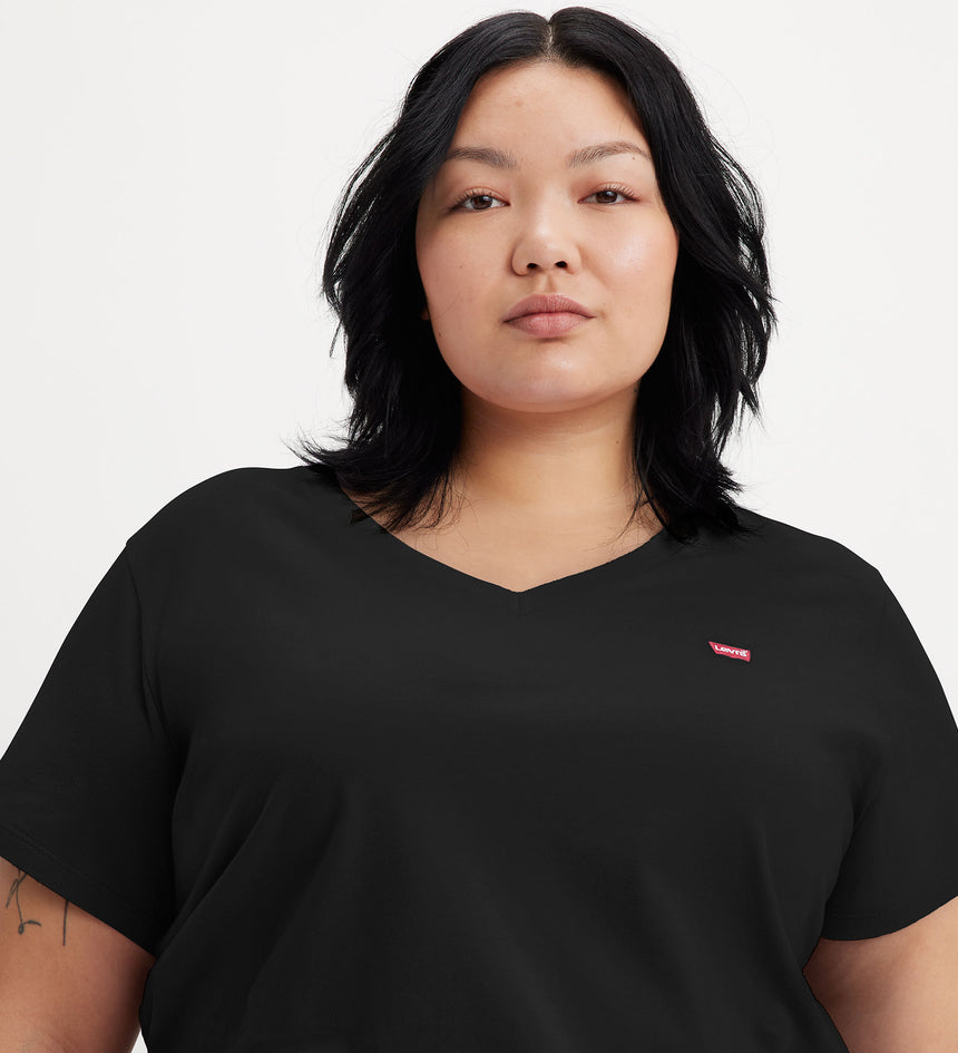 Main 4 - Levi's® Women's V-Neck T-Shirt (Plus Size) - A23230002