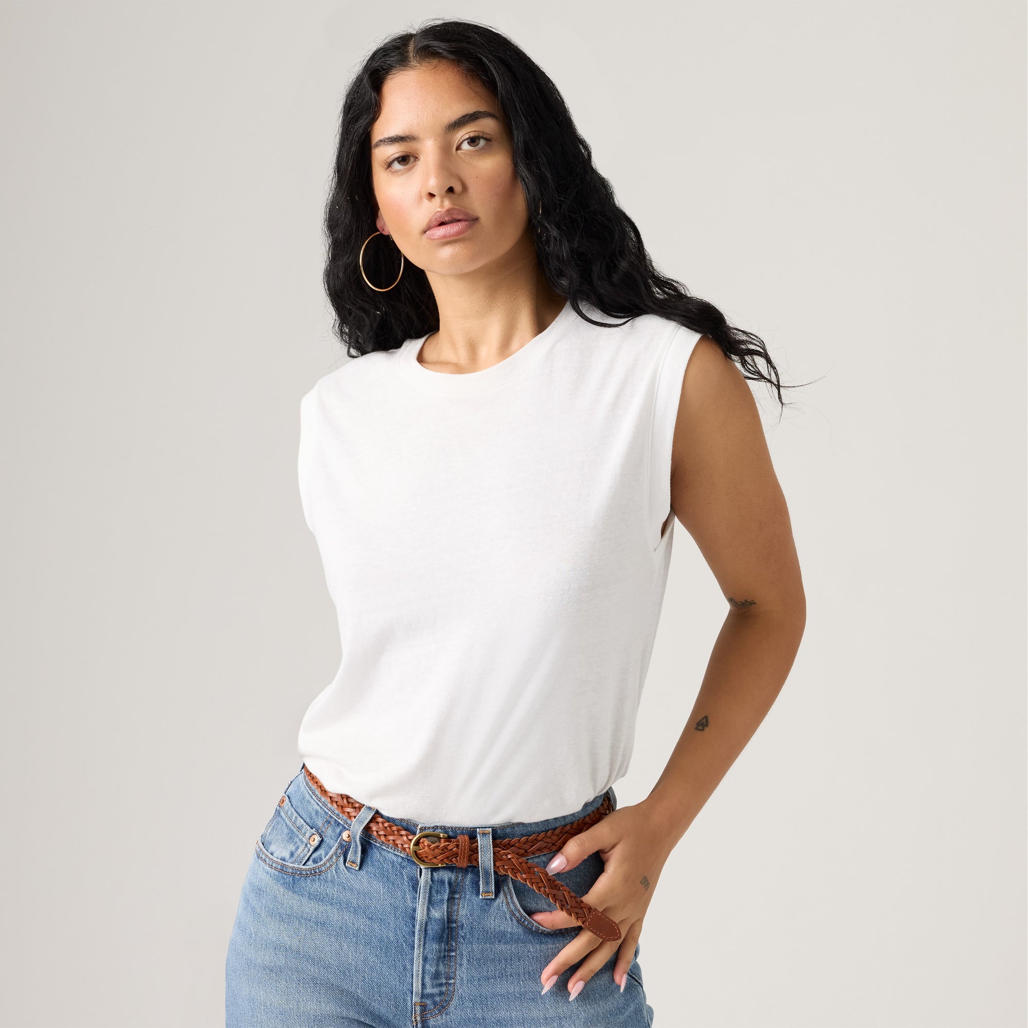 Women's Boxy Tank with Relaxed Shape & Breathable Fabric