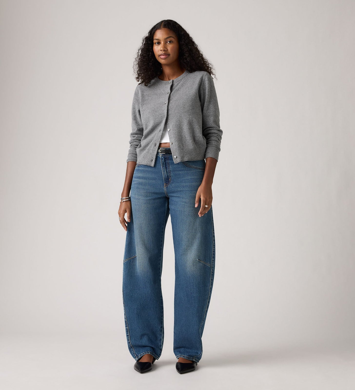 Main 4 - Levi's® Women's Baggy Dad Barrel Jeans - 0039A0001