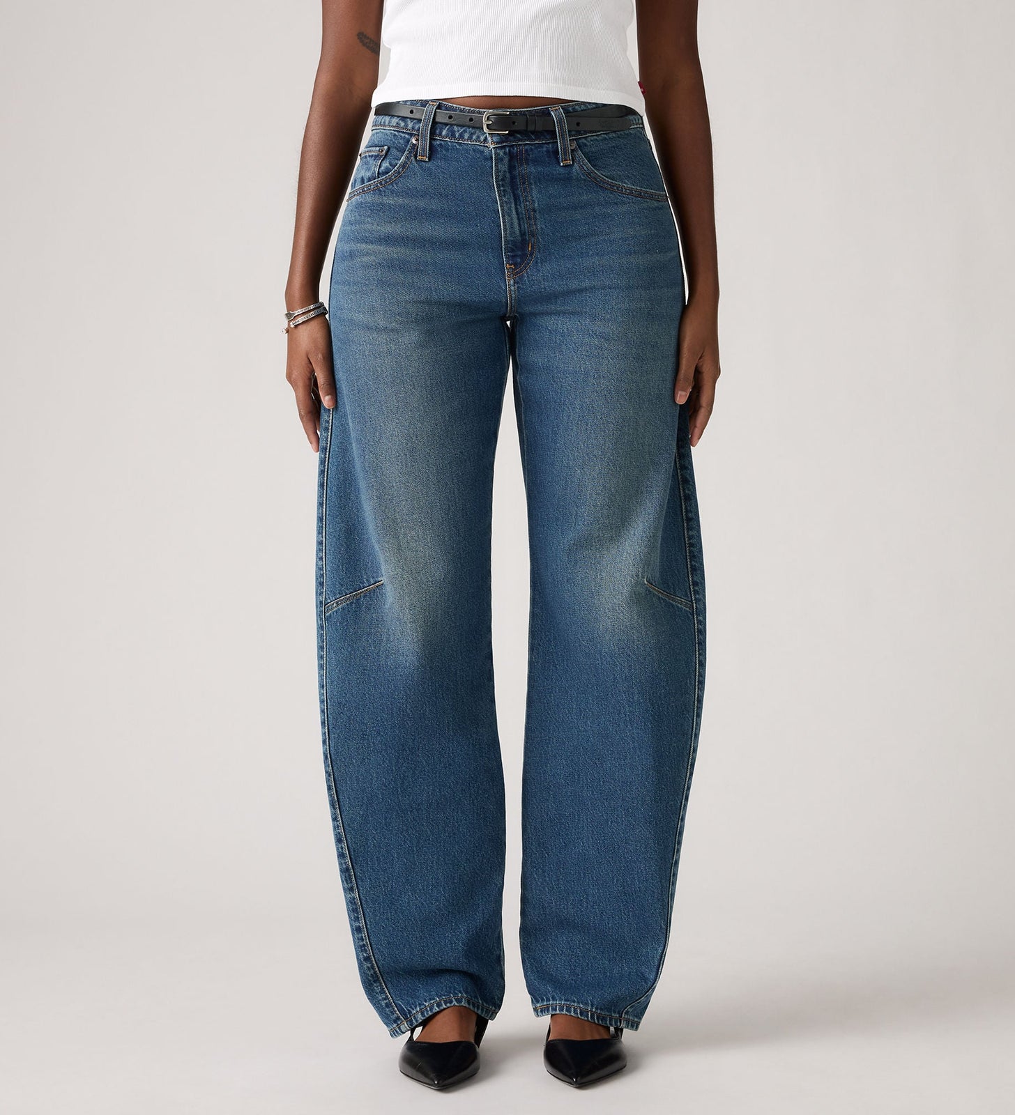 Main 5 - Levi's® Women's Baggy Dad Barrel Jeans - 0039A0001