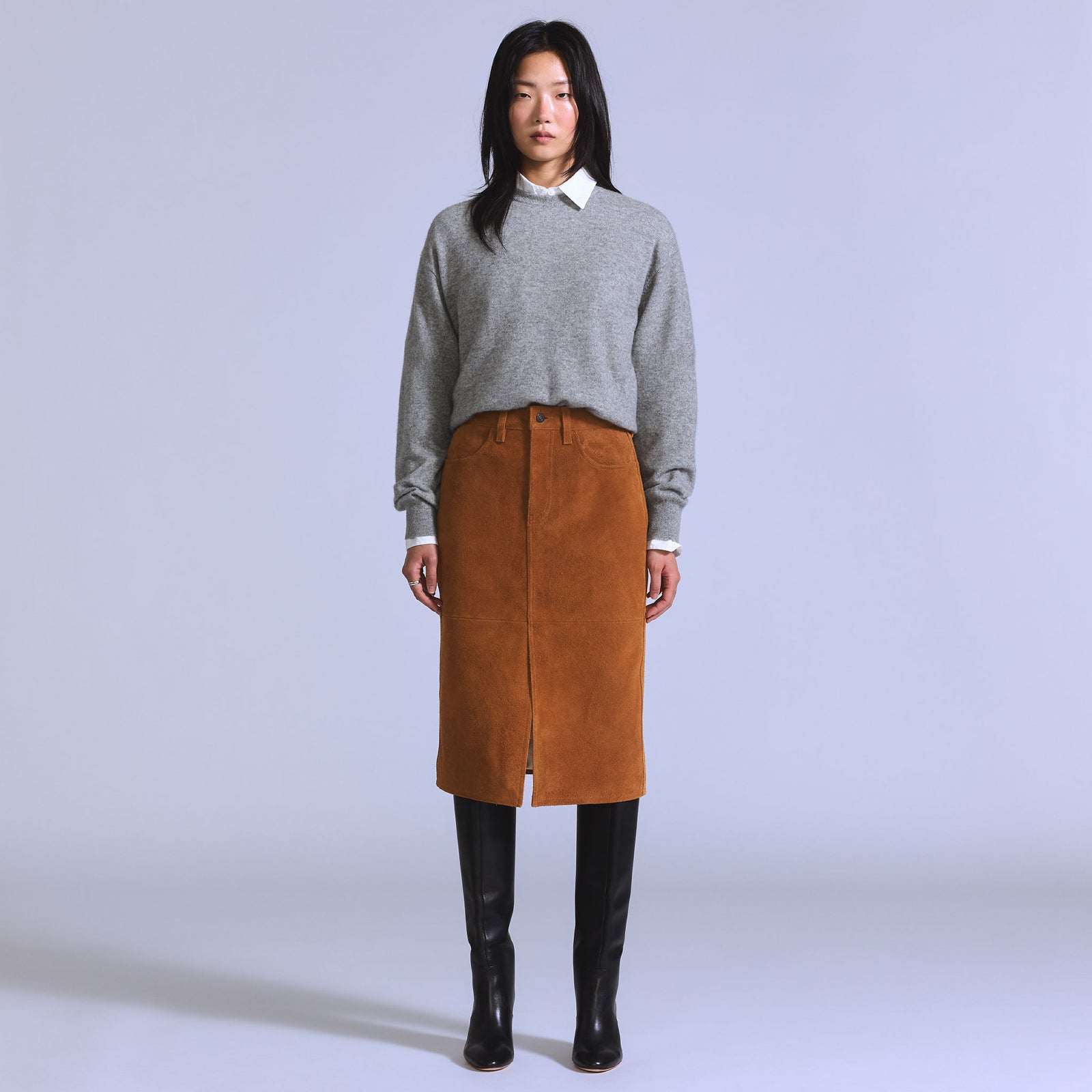 Main 3 - Levi's® Blue Tab™ Women's Suede Pencil Skirt - 006U30000