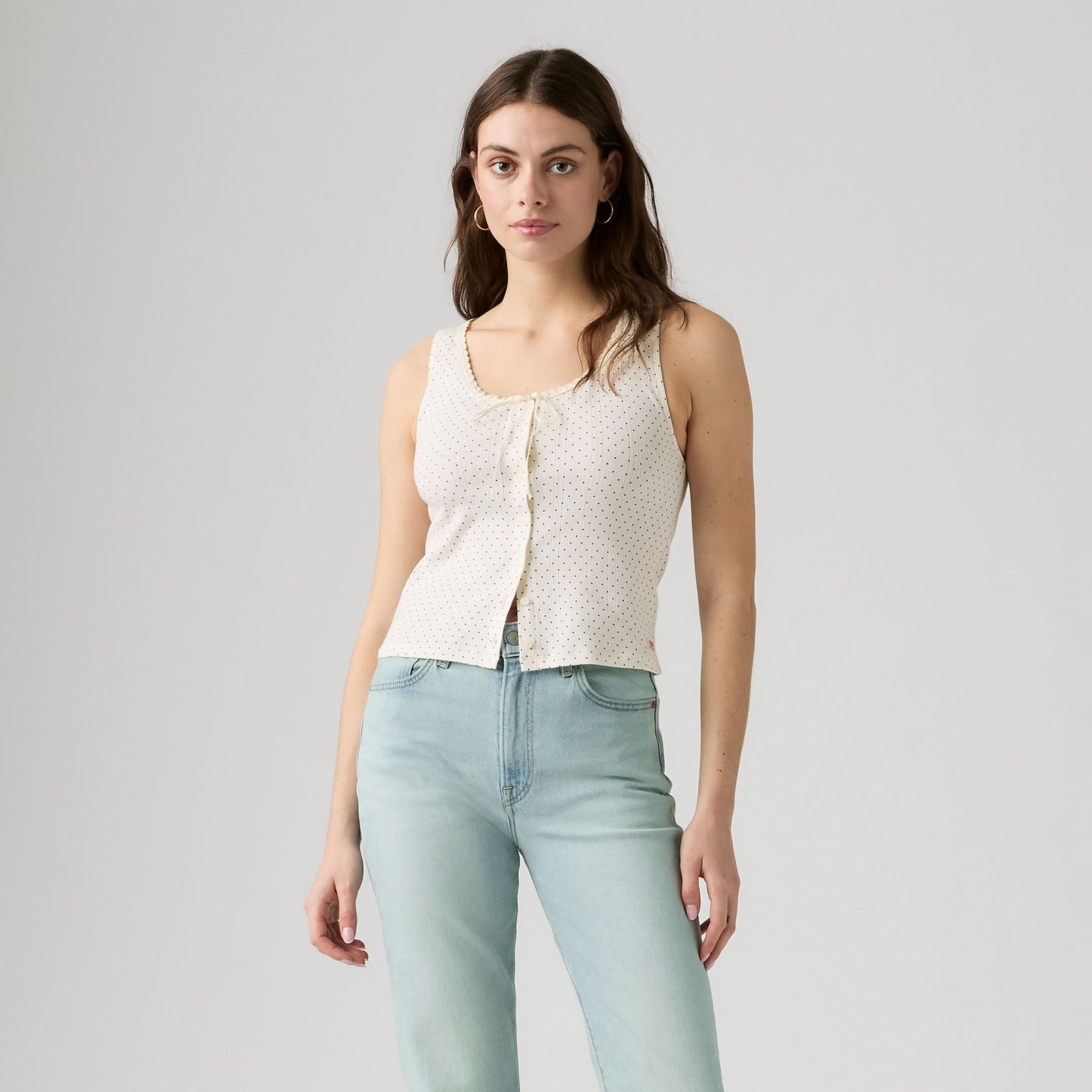 Main 3 - Levi's® Dry Goods Women's Pointelle Lace Tank - 0086L0000