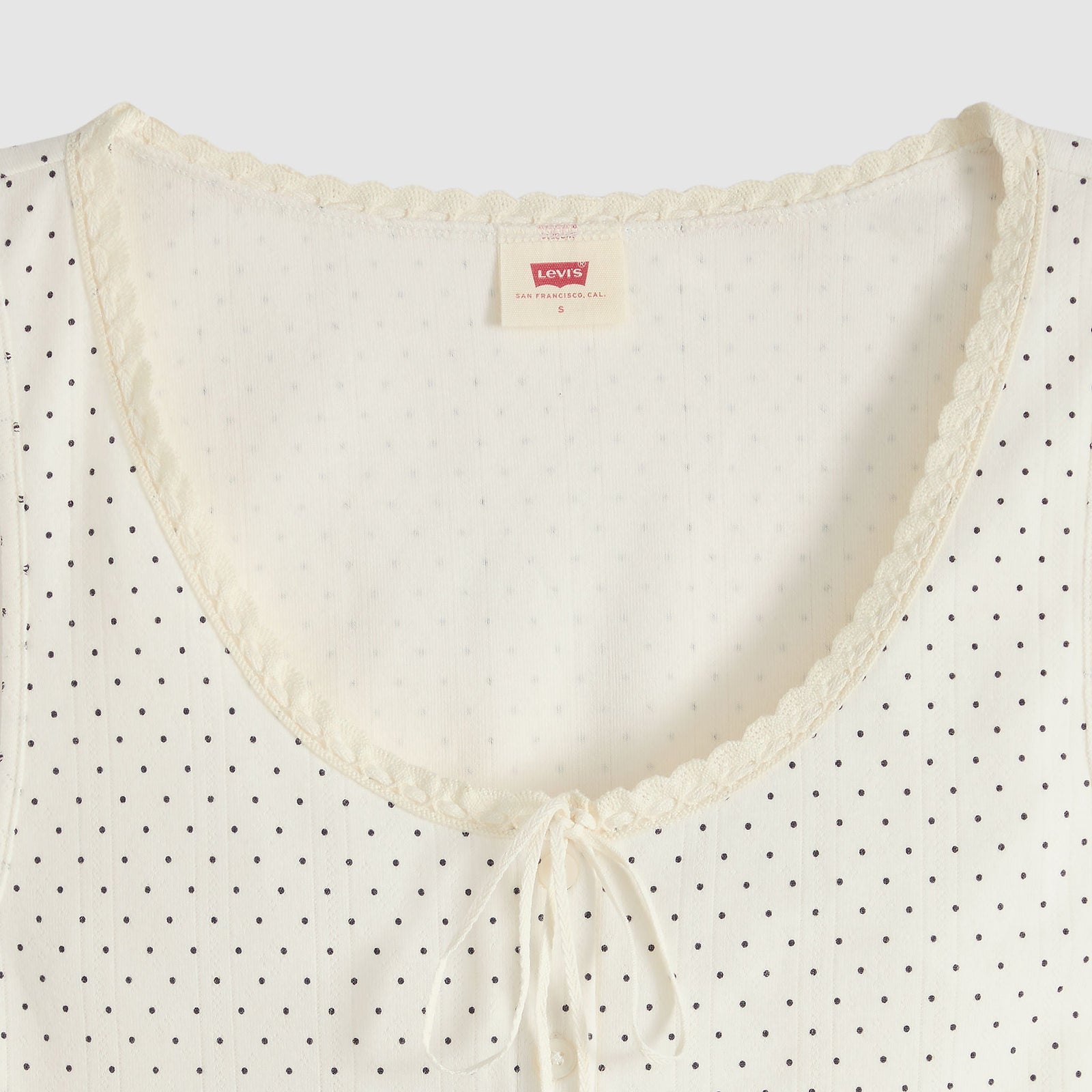 Main 7 - Levi's® Dry Goods Women's Pointelle Lace Tank - 0086L0000