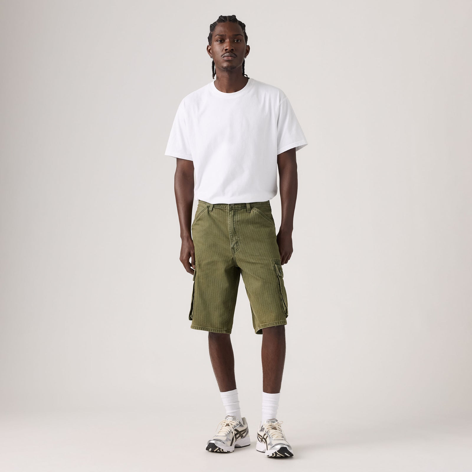 Main 4 - Levi's® Men's 478 Baggy Cargo Shorts - 001GU0015