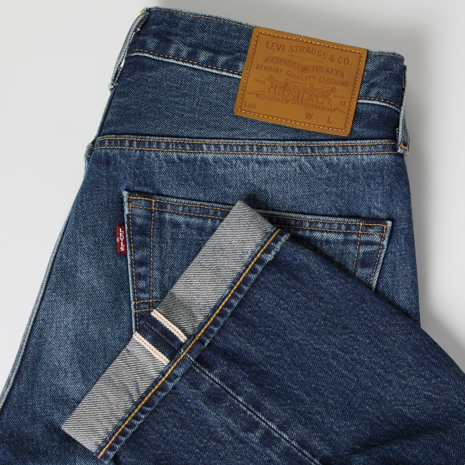 Main 7 - Levi's® Men's 501® Original Selvedge Jeans - 005013908