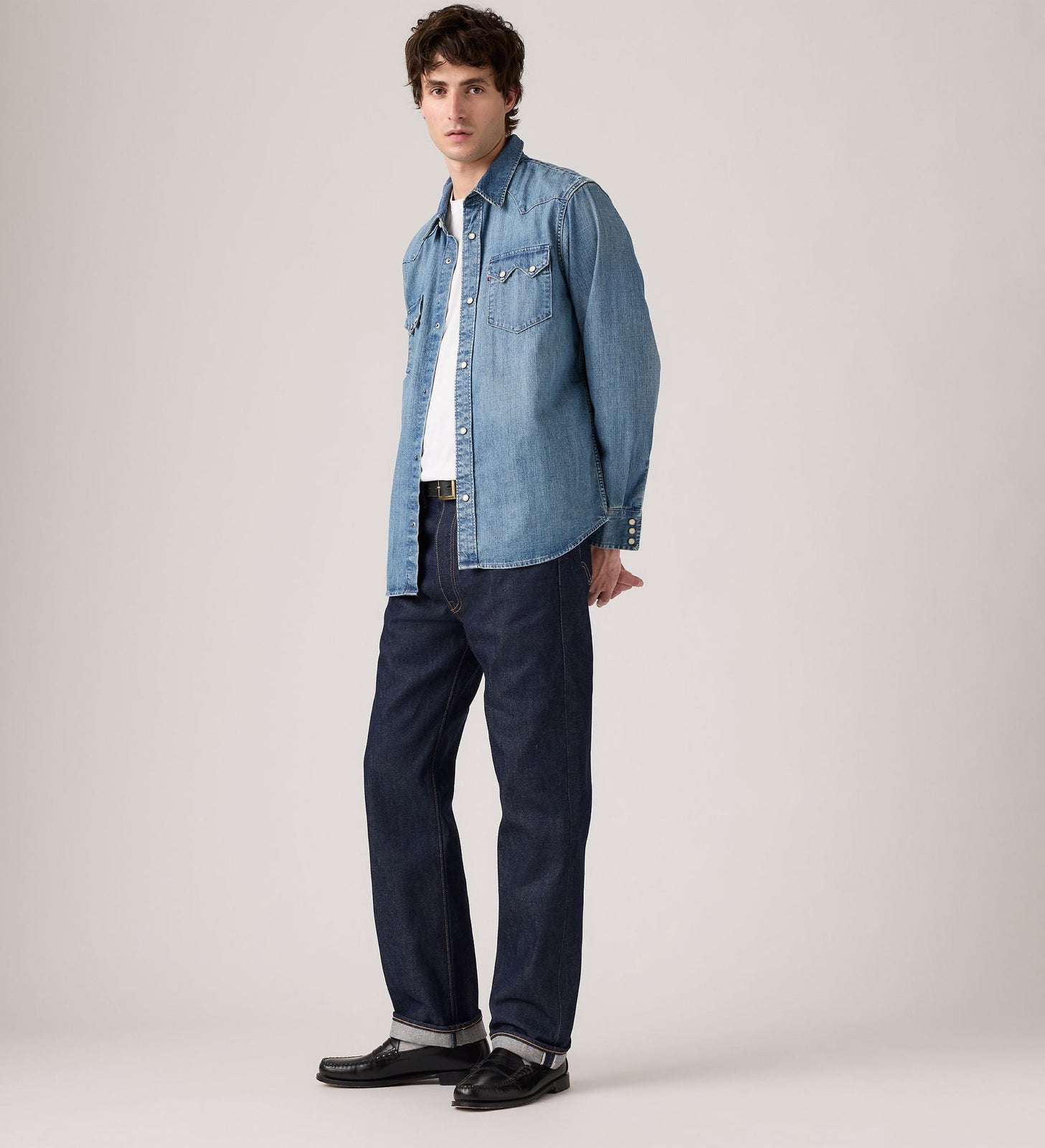 Main 1 - Levi's® Men's 501® Original Shrink-to-Fit™ Selvedge Jeans - 005013722