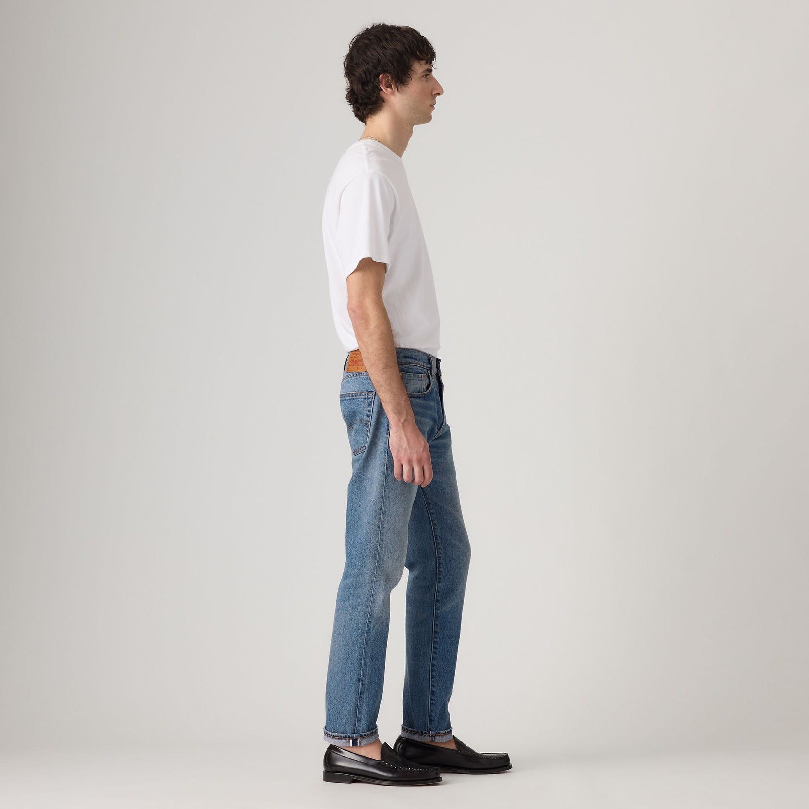Main 4 - Levi's® Men's 502 Taper Selvedge Jeans - 295071888