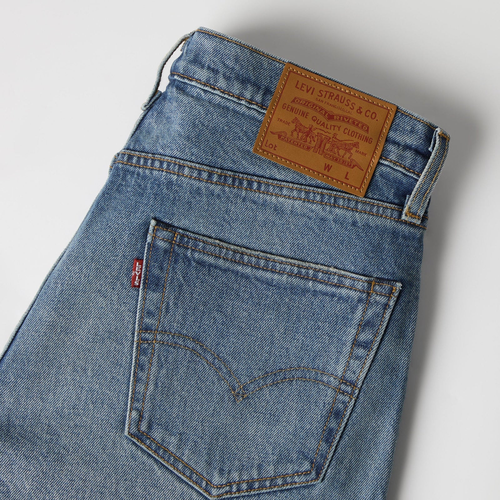 Main 7 - Levi's® Men's 502 Taper Selvedge Jeans - 295071888