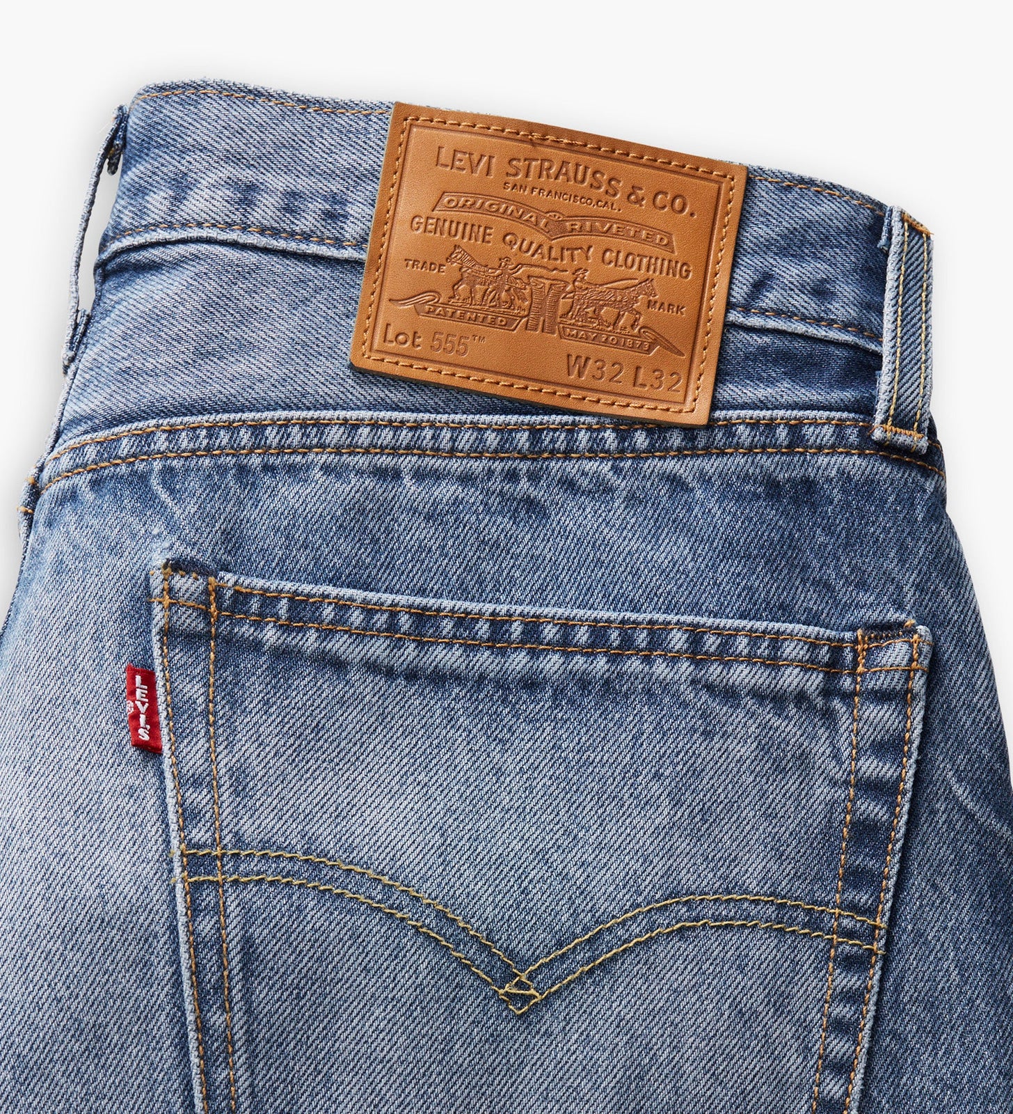 Main 8 - Levi's® Men's 555™ Relaxed Straight Jeans - 000LO0004