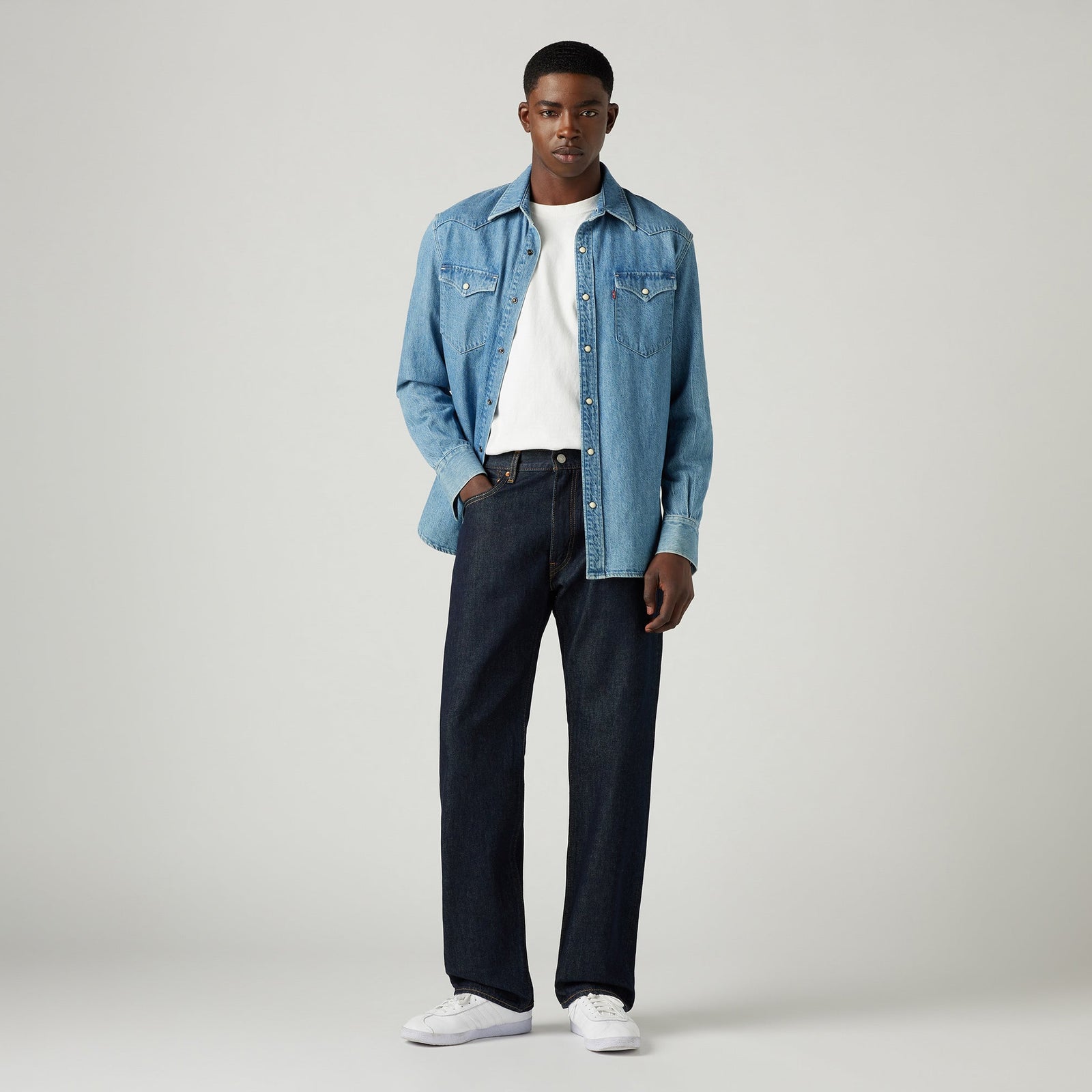 Main 1 - Levi's® Men's 555™ Relaxed Straight Jeans - 000LO0000