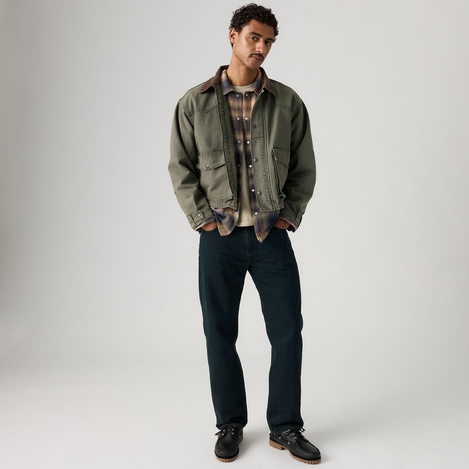 Main 6 - Levi's® Men's 555™ Relaxed Straight Jeans SCL - 