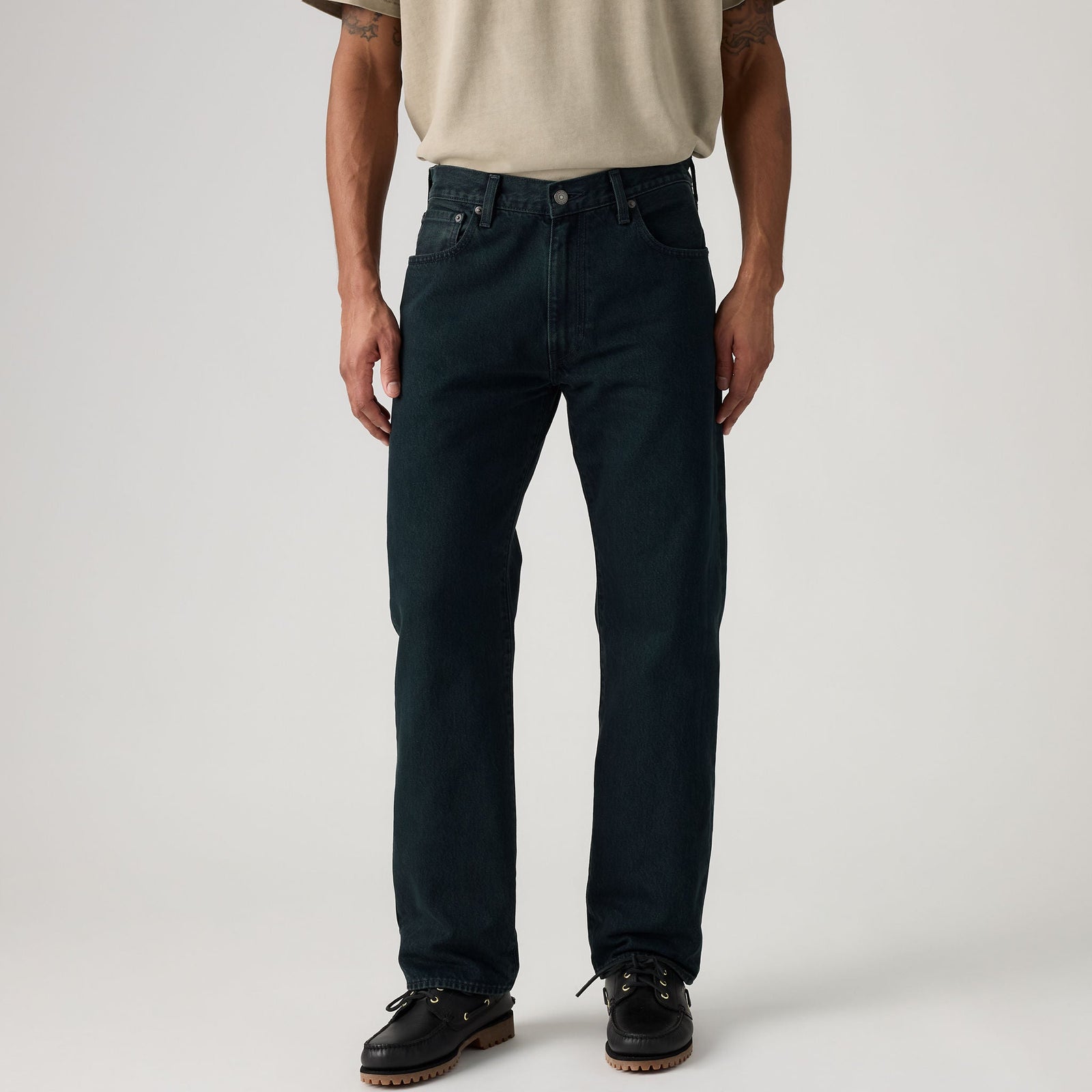 Main 5 - Levi's® Men's 555™ Relaxed Straight Jeans - 000LO0064