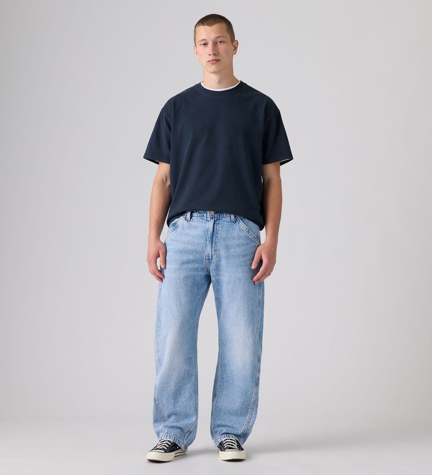 Main 3 - Levi's® Men's Baggy Barrel Jeans - 0057O0009