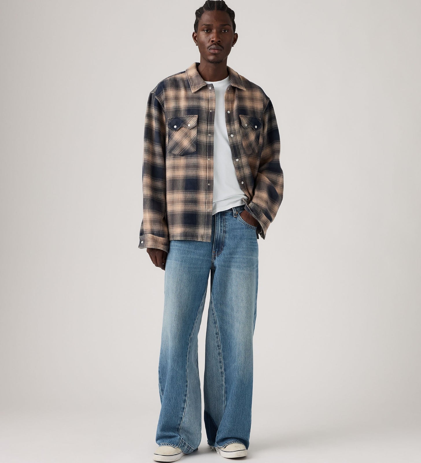 Main 1 - Levi's® Men's Baggy Wide-Leg Jeans - 0081B0002