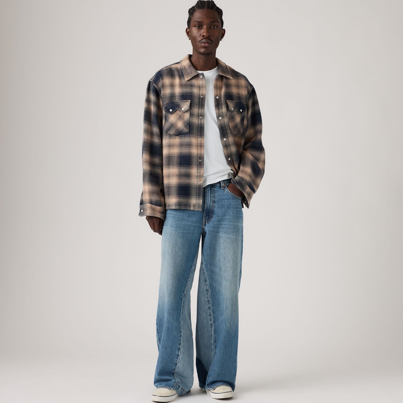 Main 1 - Levi's® Men's Baggy Wide-Leg Jeans - 0081B0002