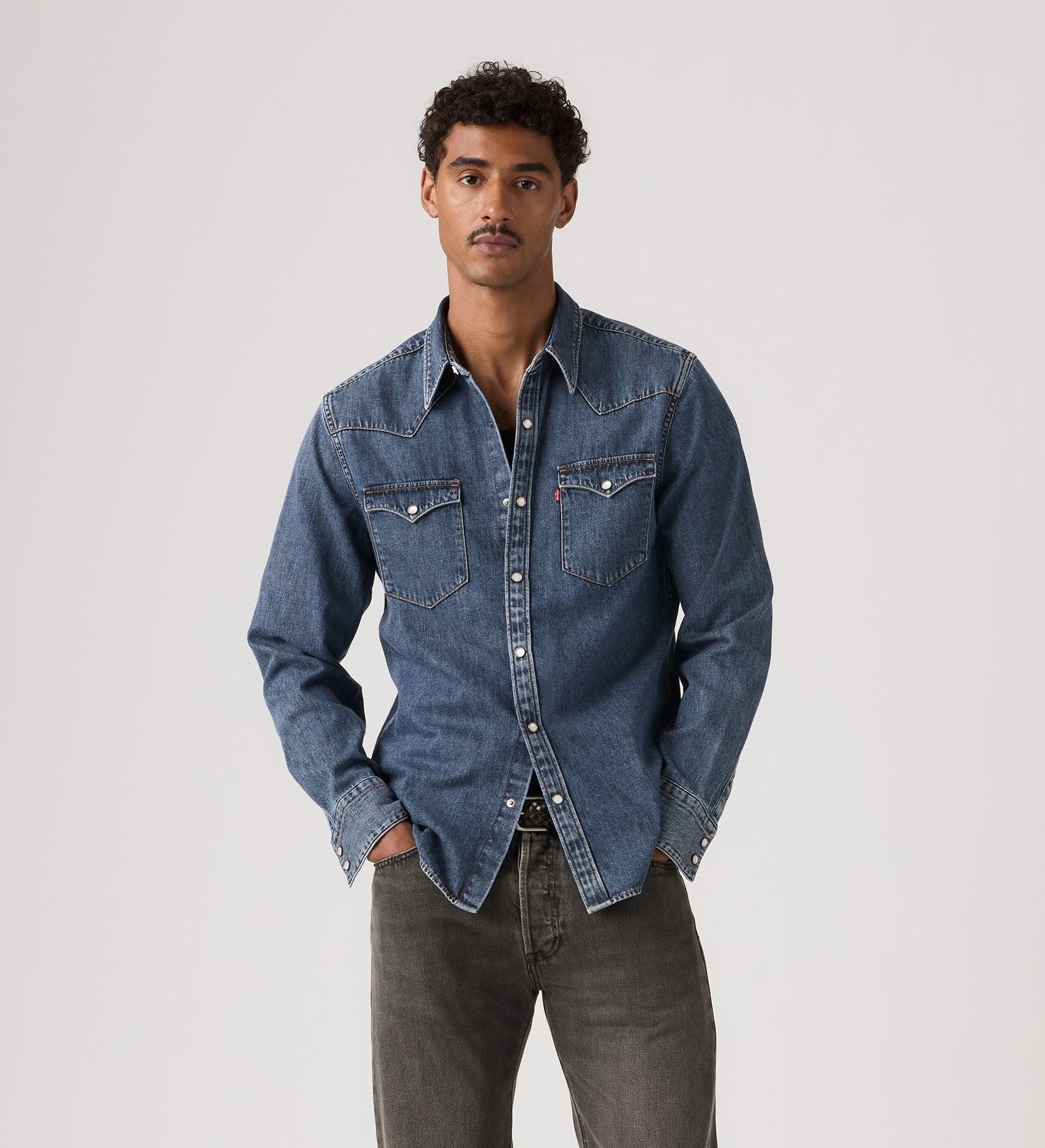 Main 3 - Levi's® Men's Barstow Standard Fit Western Shirt - 857440117