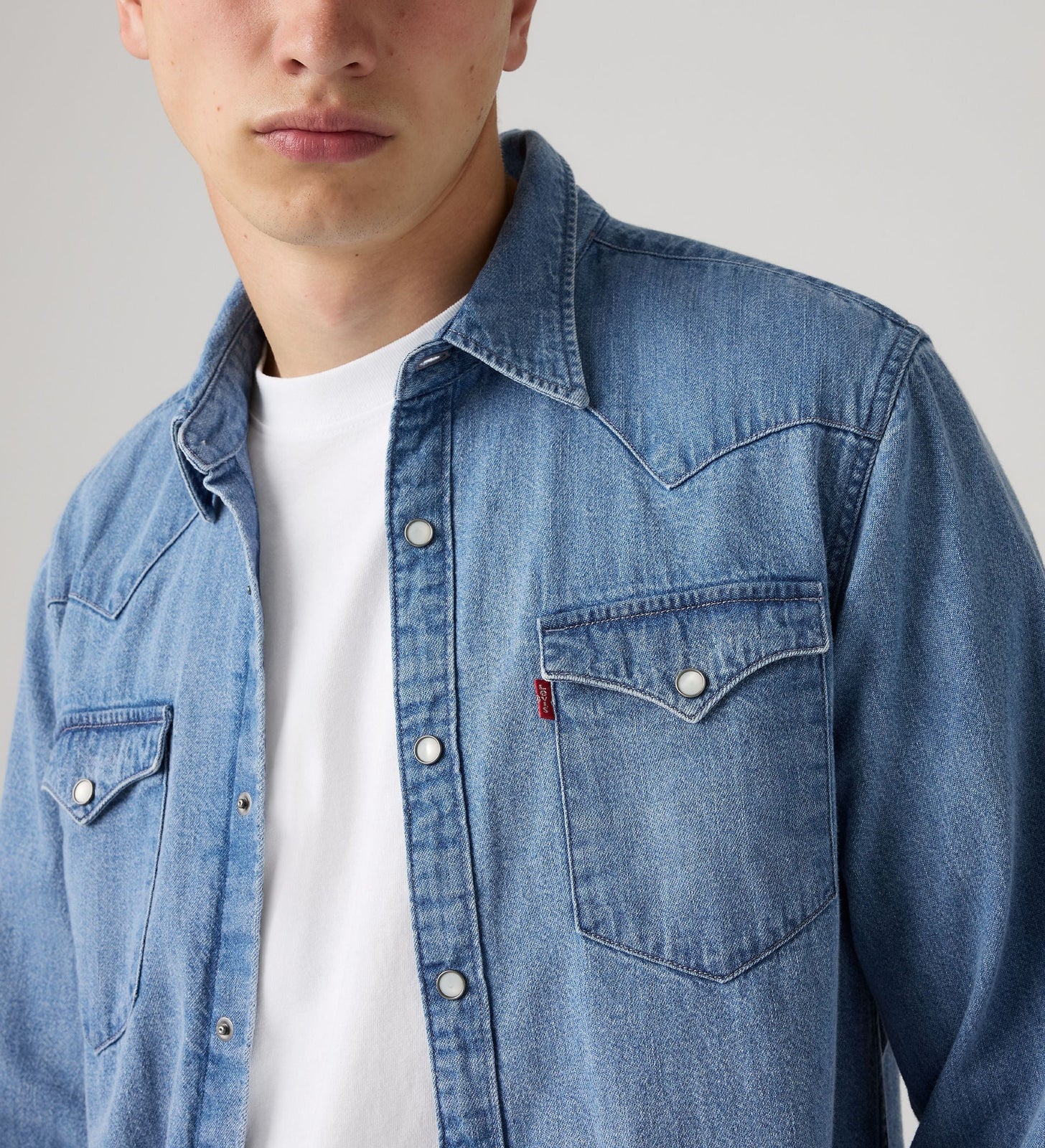 Main 4 - Levi's® Men's Barstow Standard Fit Western Shirt - 857440126