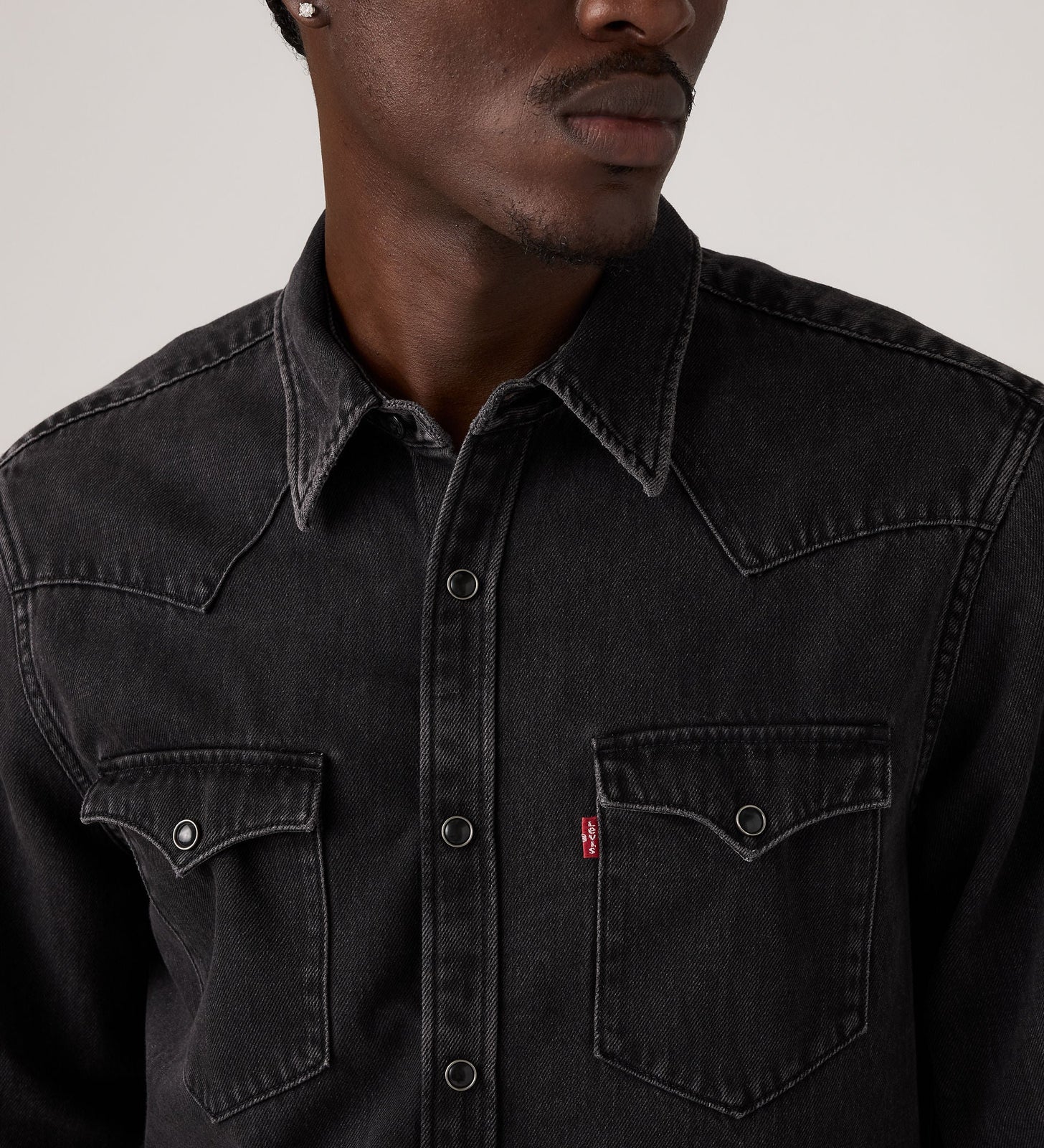 Main 4 - Levi's® Men's Barstow Standard Fit Western Shirt - 857440127