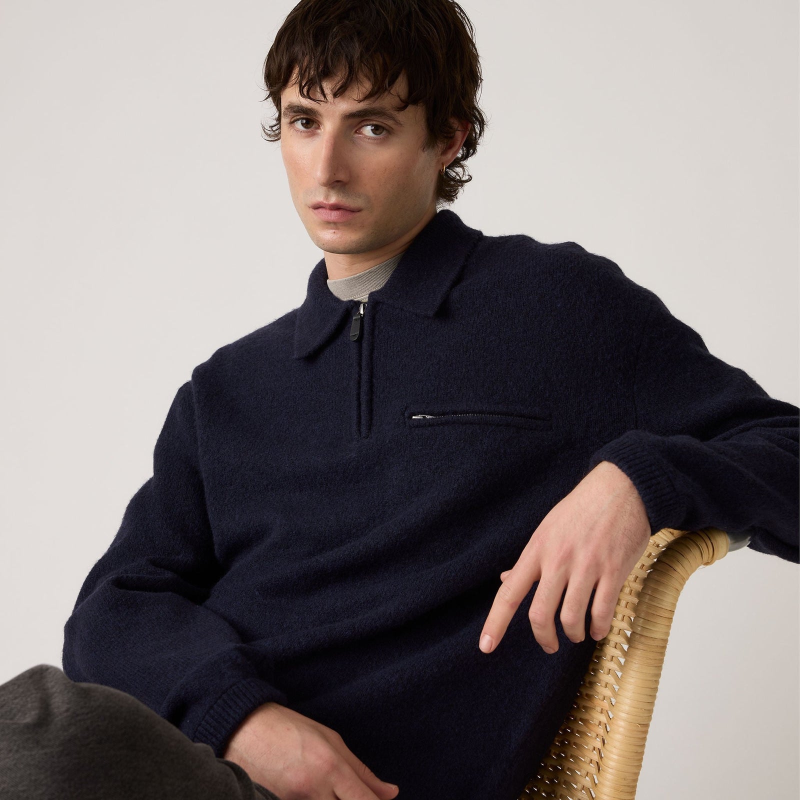 Main 4 - Levi's® Men's Boulder Quarter-Zip Sweater - 007W20000