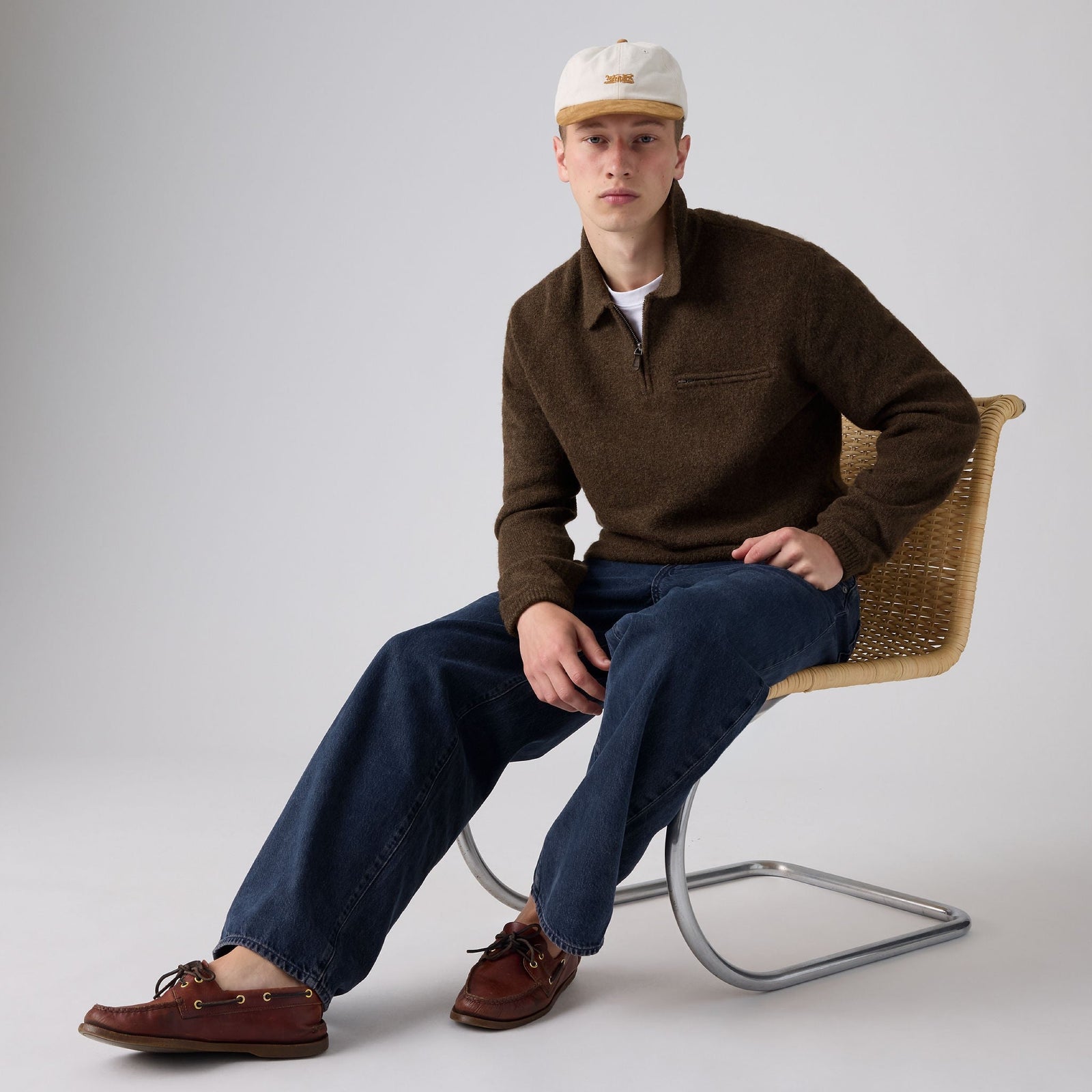 Main 4 - Levi's® Men's Boulder Quarter-Zip Sweater - 007W20001