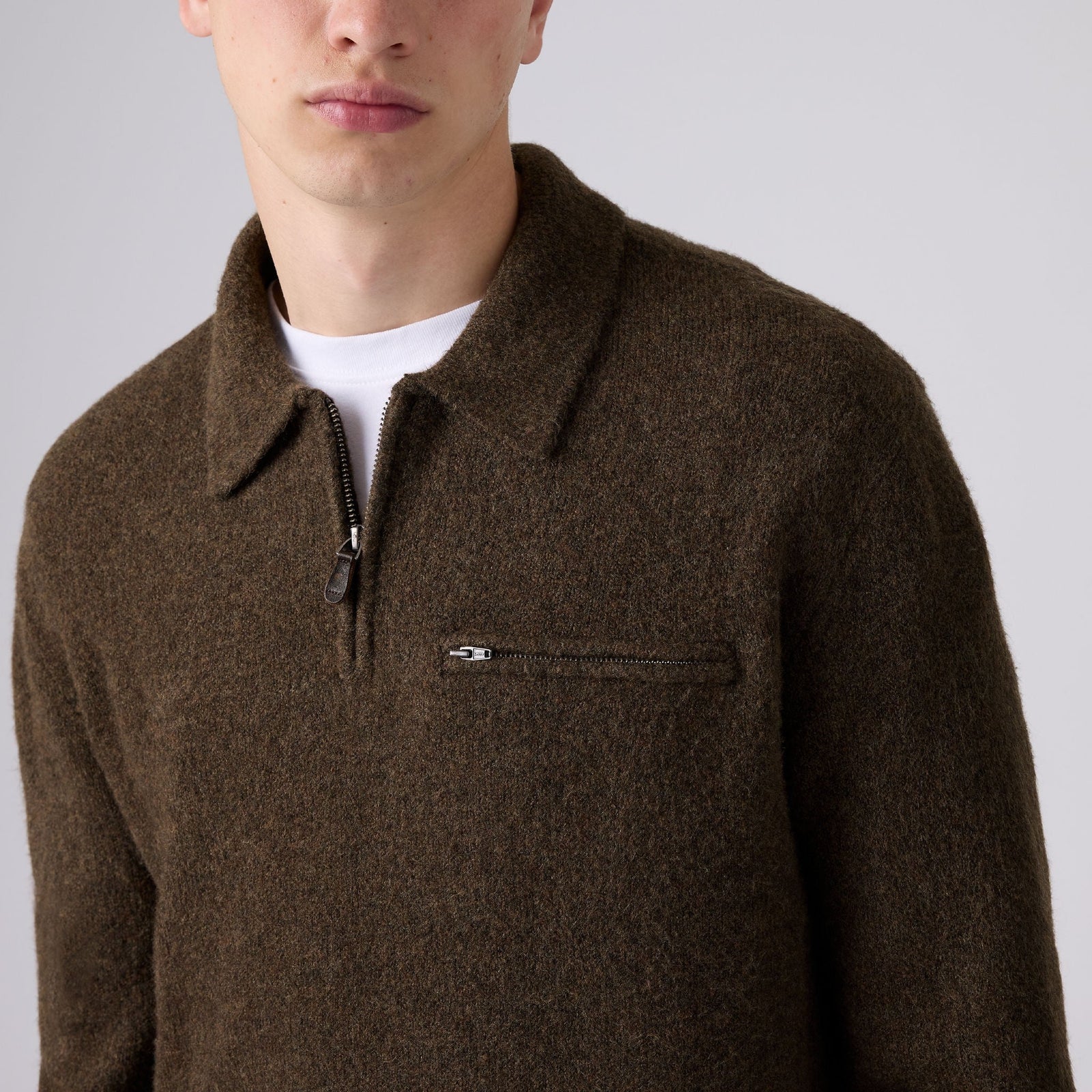 Main 5 - Levi's® Men's Boulder Quarter-Zip Sweater - 007W20001