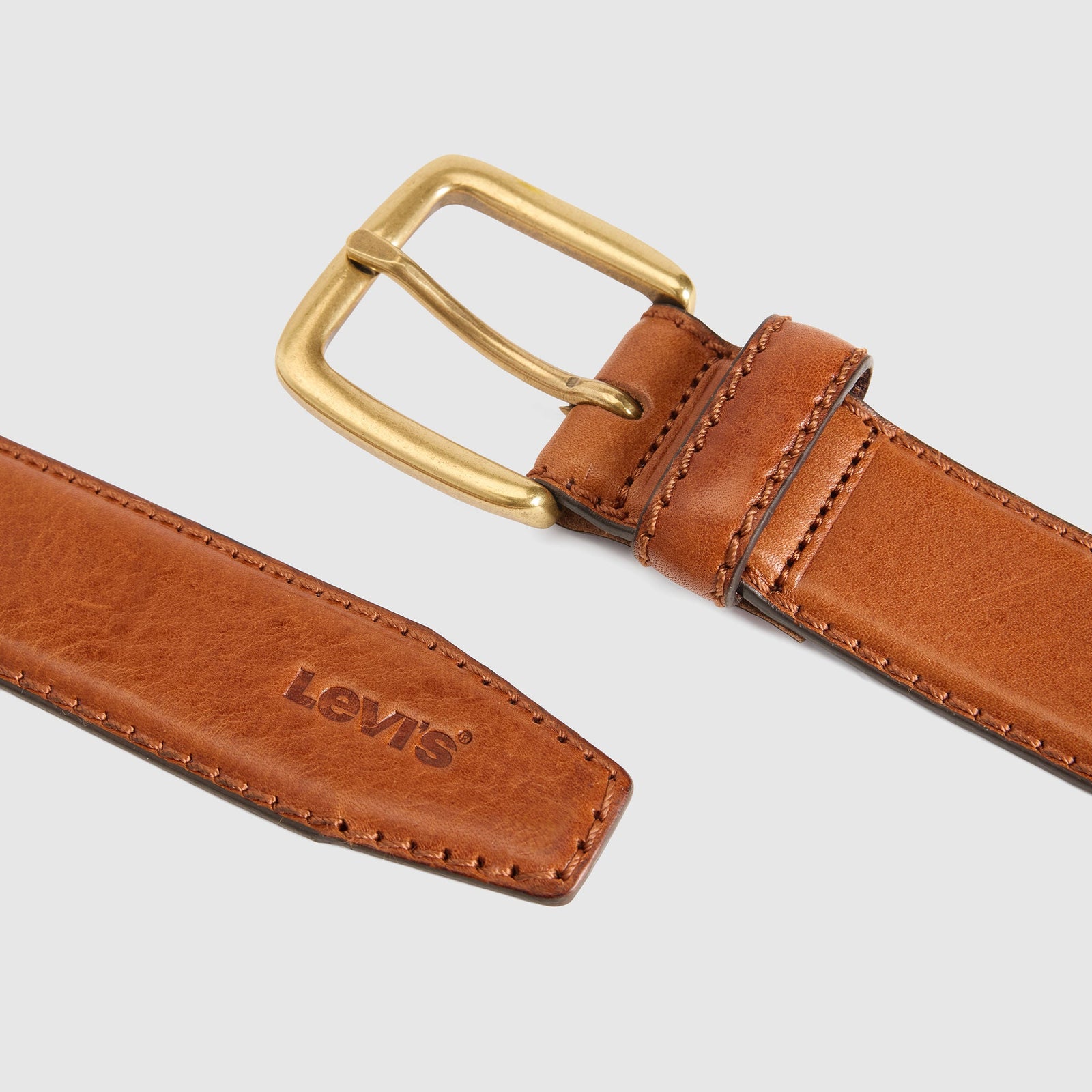 Main 4 - Levi's® Men's Finn Feather Edge Belt - 007YU0000