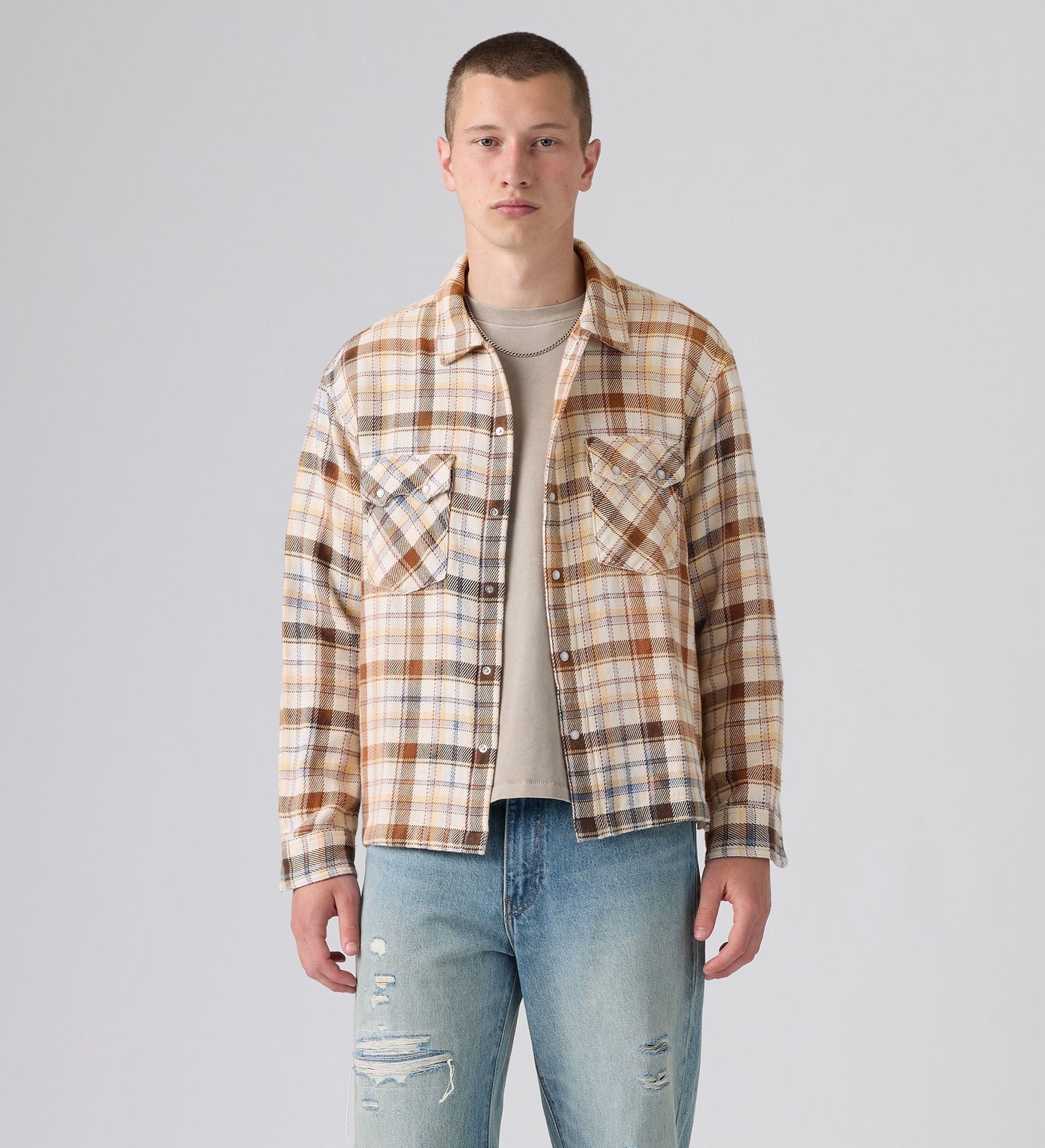 Main 3 - Levi's® Men's Long-Sleeve Boxy Western Shirt - 0085P0000