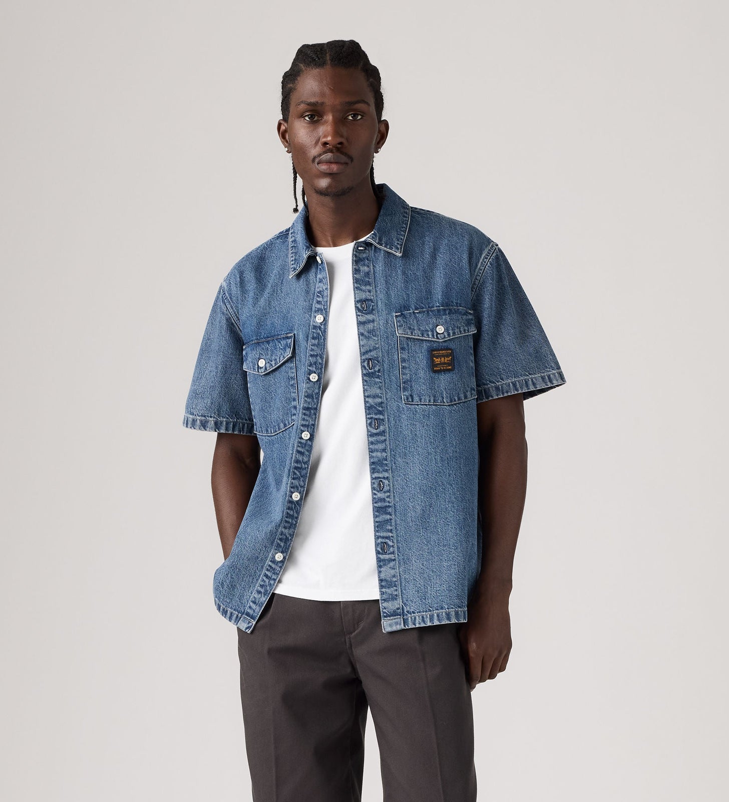 Main 1 - Levi's® Men's Long-Sleeve Worker Shirt - 003O10009