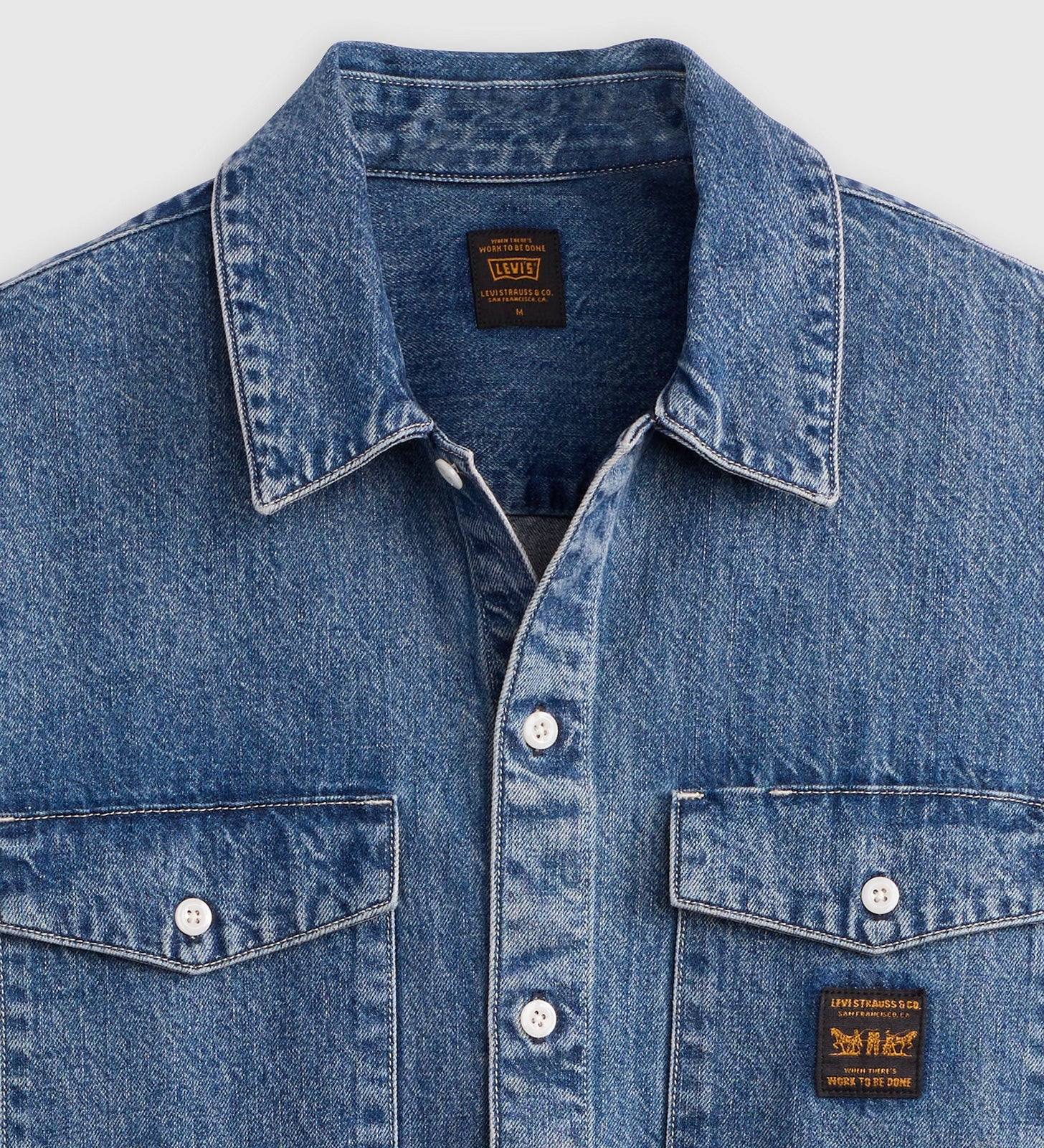 Main 5 - Levi's® Men's Long-Sleeve Worker Shirt - 003O10009