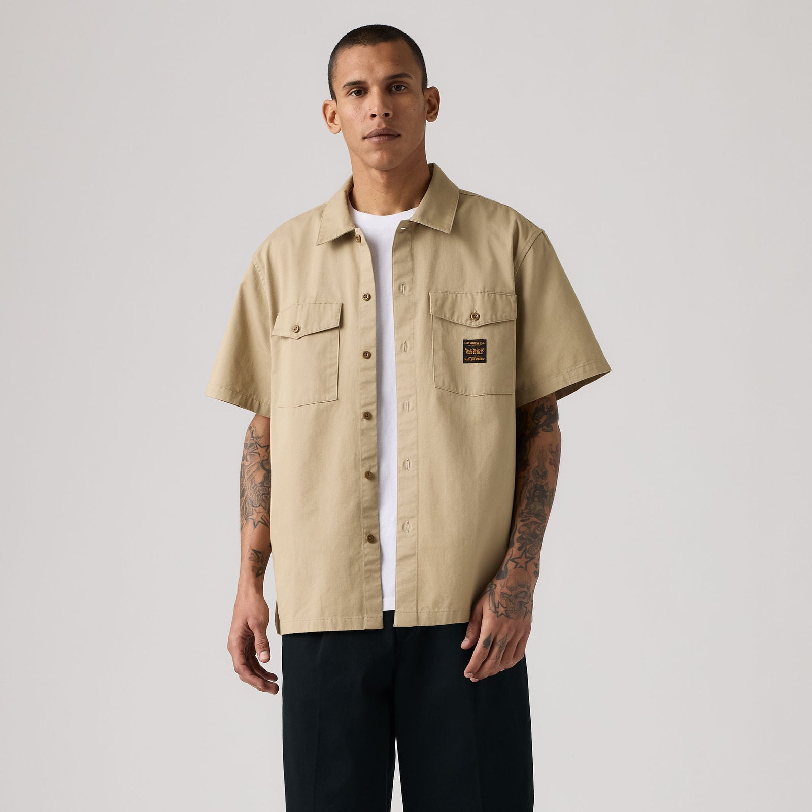 Main 3 - Levi's® Men's Long-Sleeve Worker Shirt - 003O10010