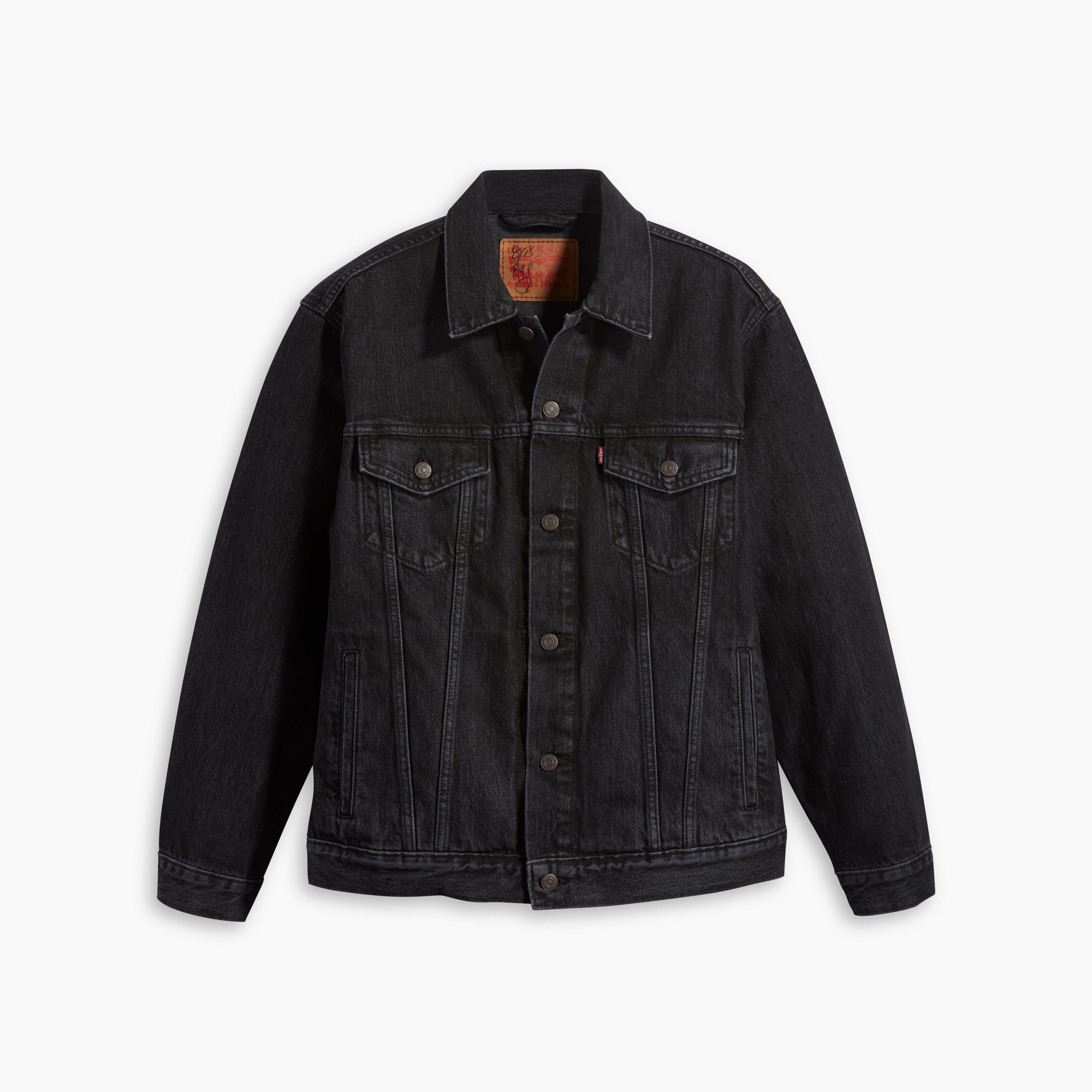 Relaxed Trucker Jacket with Classic Shape and Loose Cut