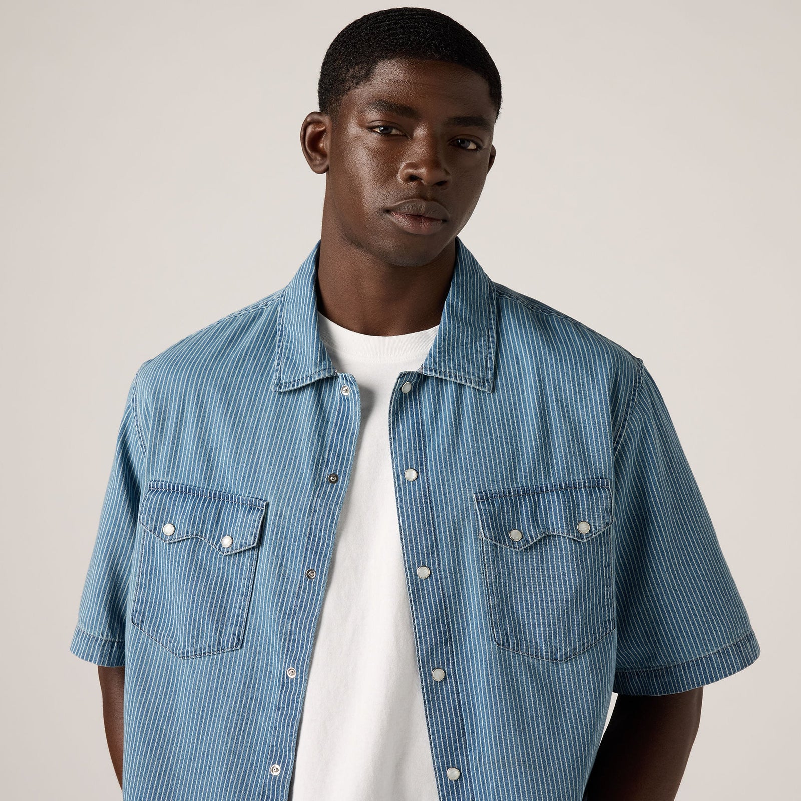 Main 5 - Levi's® Men's Short-Sleeve Boxy Western Shirt - 005H70006