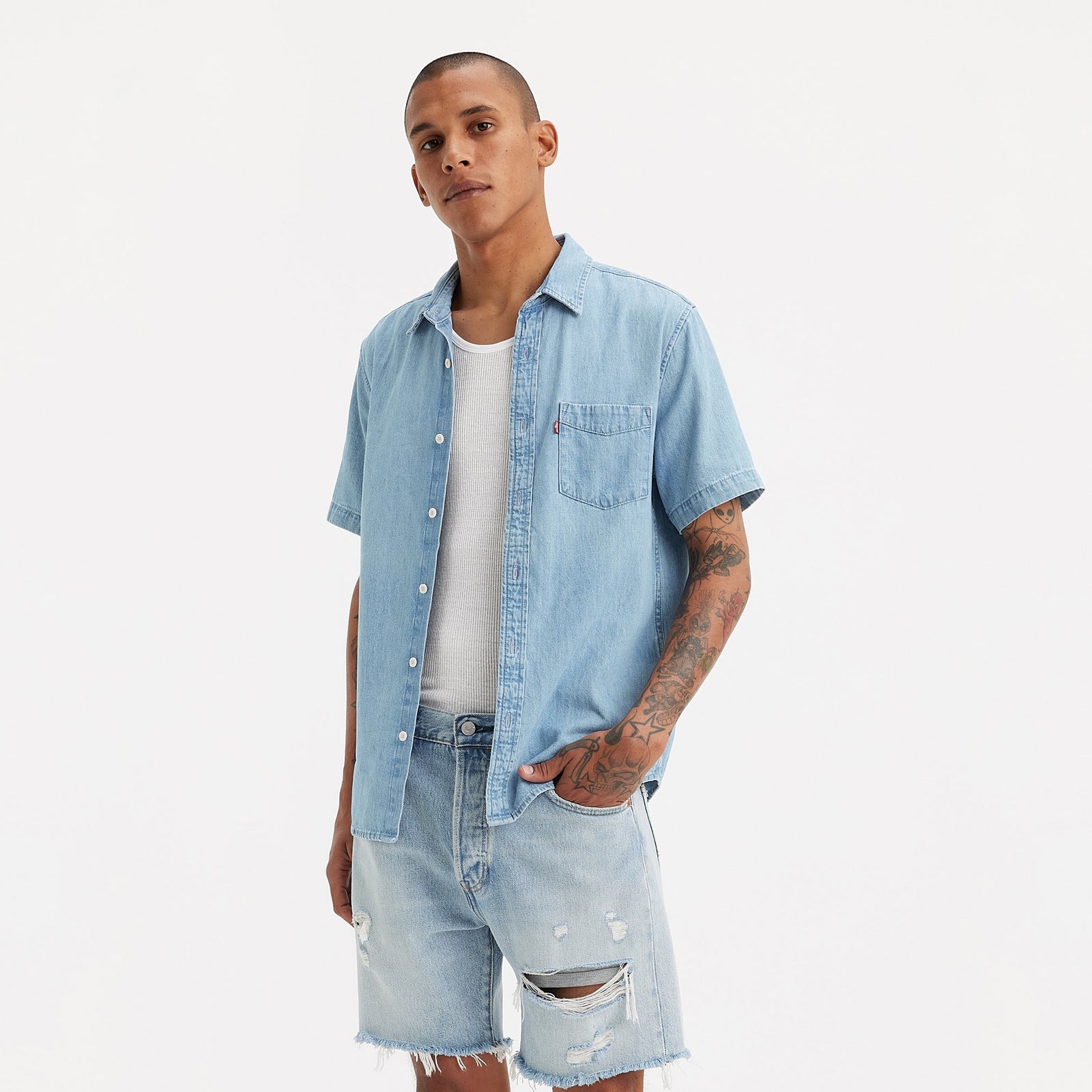 Main 1 - Levi's® Men's Short-Sleeve Classic Standard Fit Shirt SCL - 