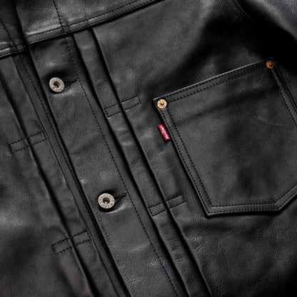 Thumbnail 6 - Levi's® Men's Type I Leather Jacket - 005PT0001