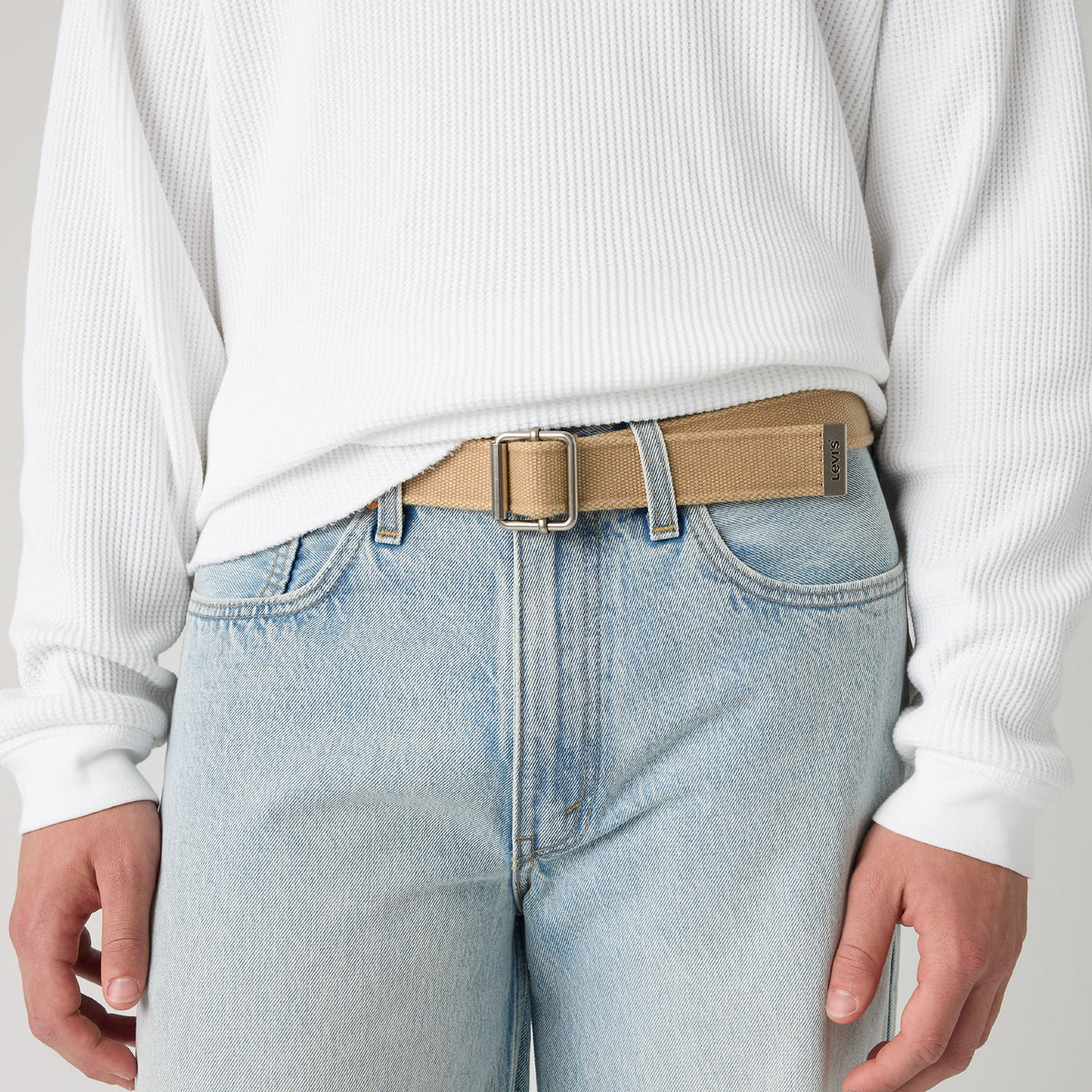 Levi's® Men's Washed Down Cotton Web Belt