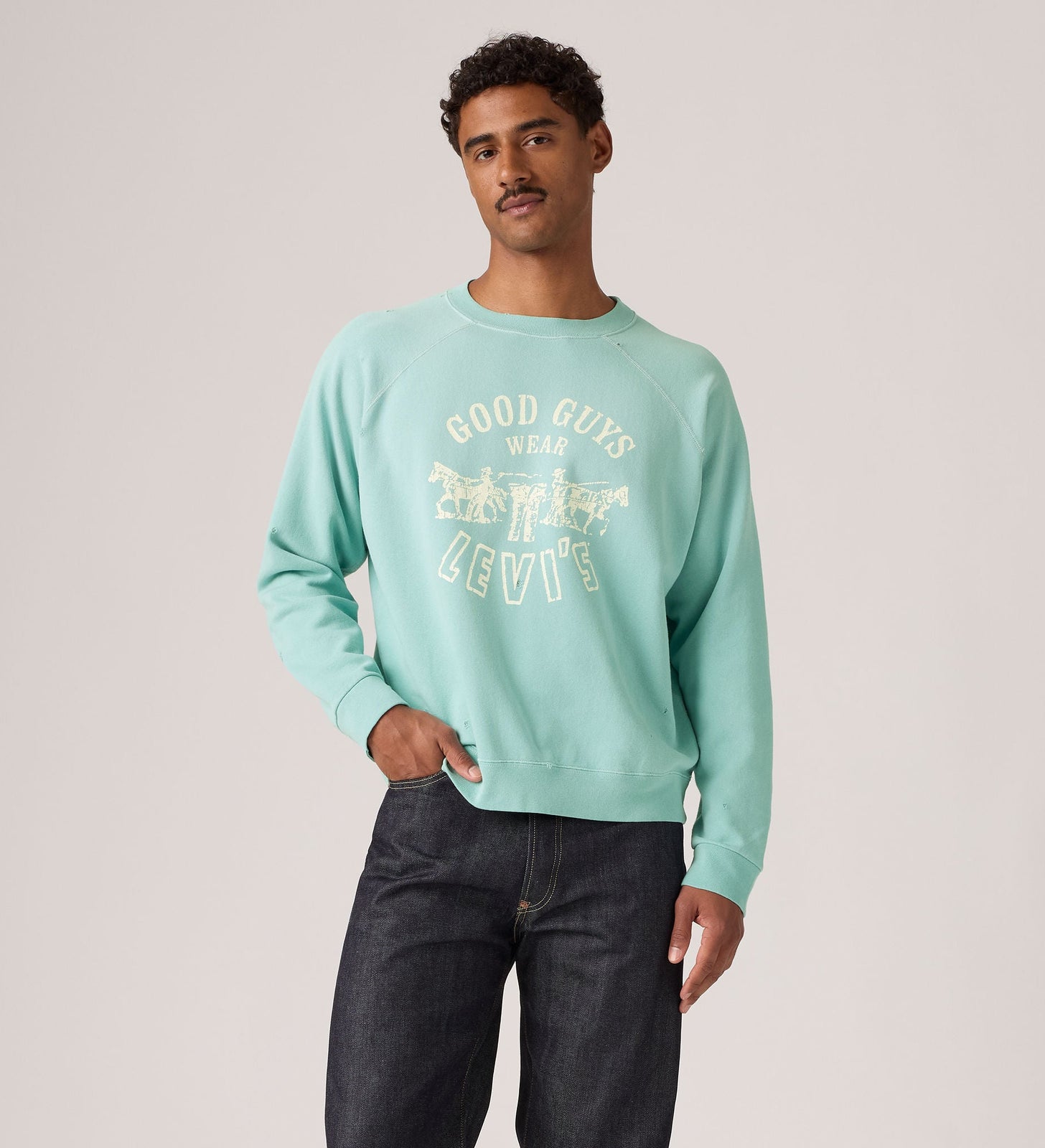 Main 3 - Levi's® Vintage Clothing Men's Good Guys Wear Levi's® Sweatshirt - 006UR0000
