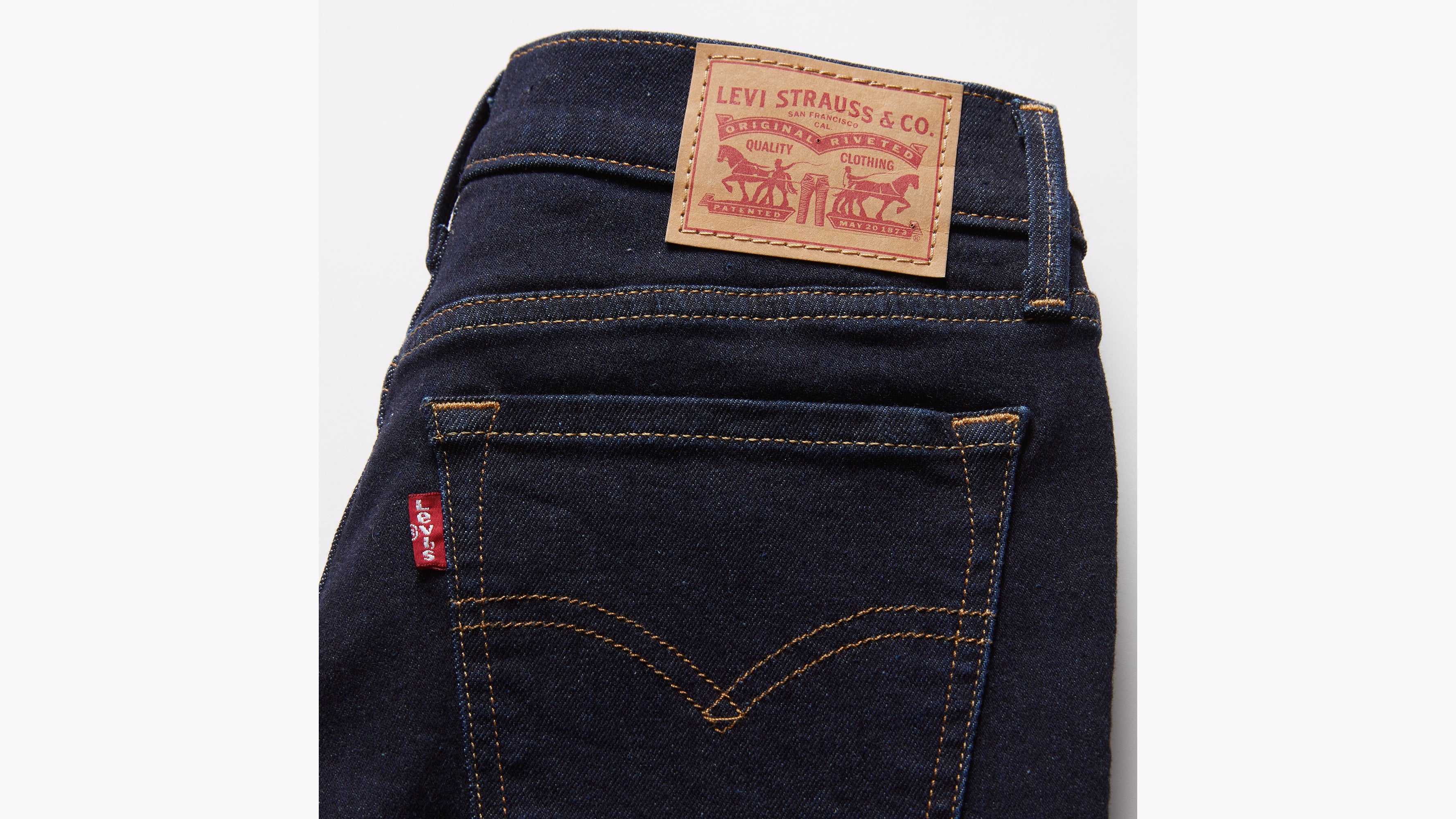 Women's 710 Mid-Rise Super Skinny Jeans Dark Indigo