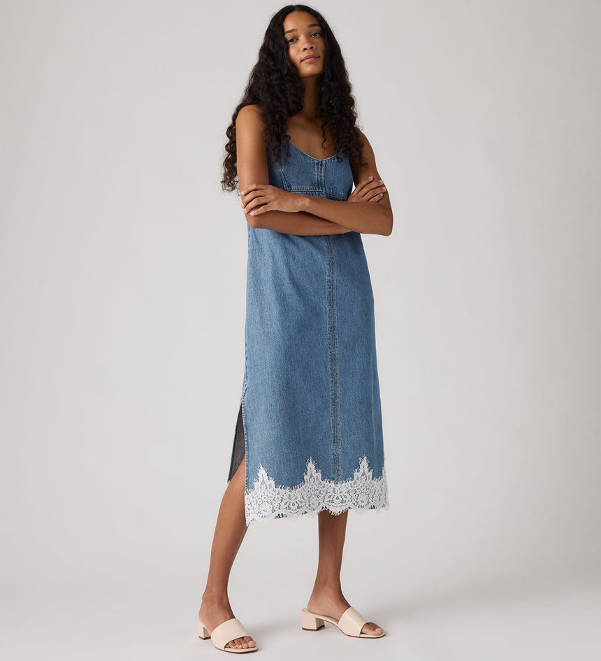 Main 3 - Levi's® Women's '90s Denim Slip Dress - 005J10000