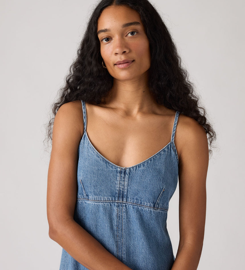 Main 4 - Levi's® Women's '90s Denim Slip Dress - 005J10000