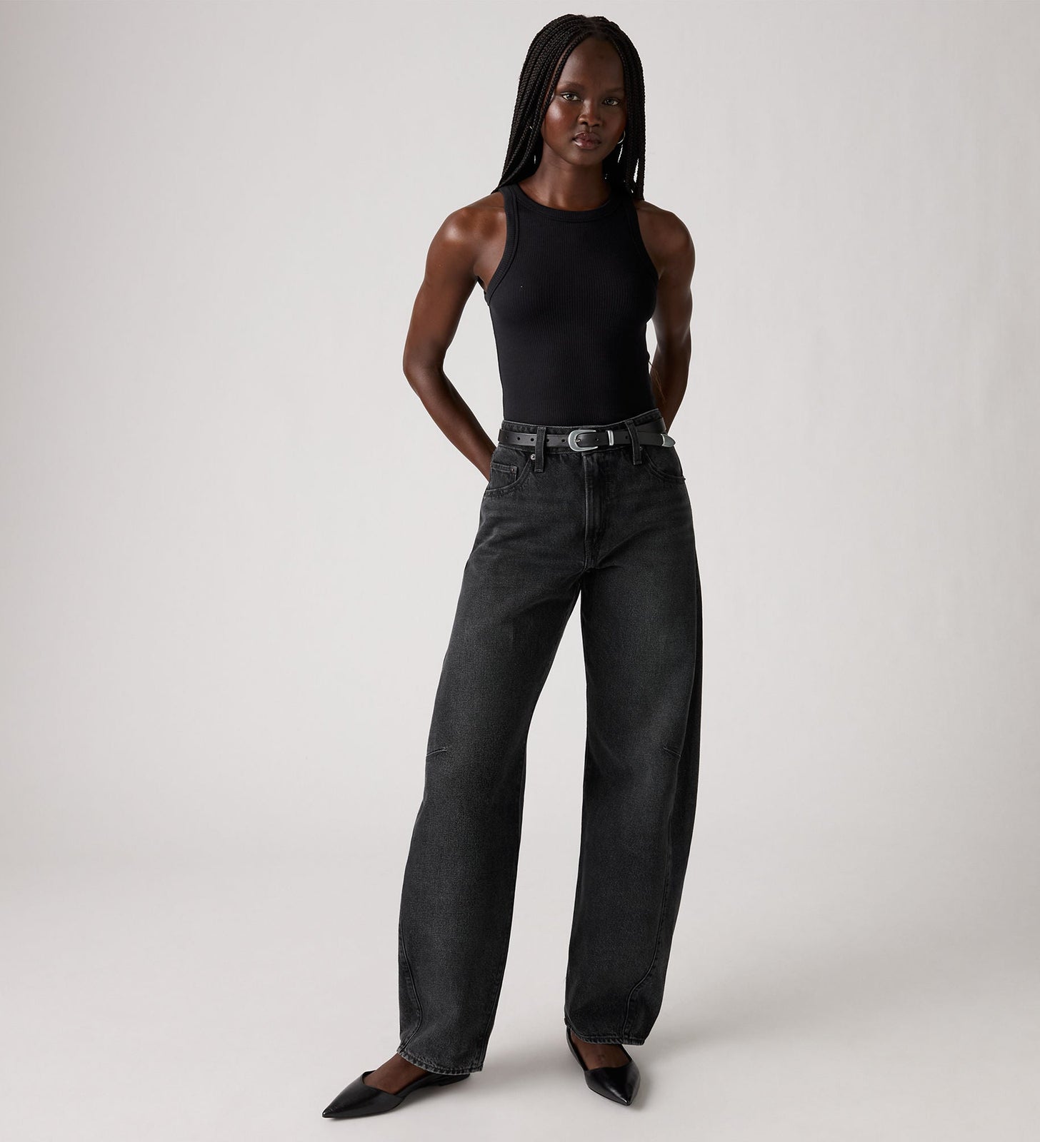 Main 4 - Levi's® Women's Baggy Dad Barrel Jeans - 0039A0000