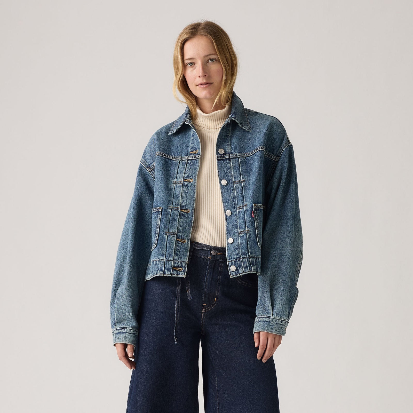 Main 1 - Levi's® Women's Balloon Sleeve Trucker Jacket SCL - 