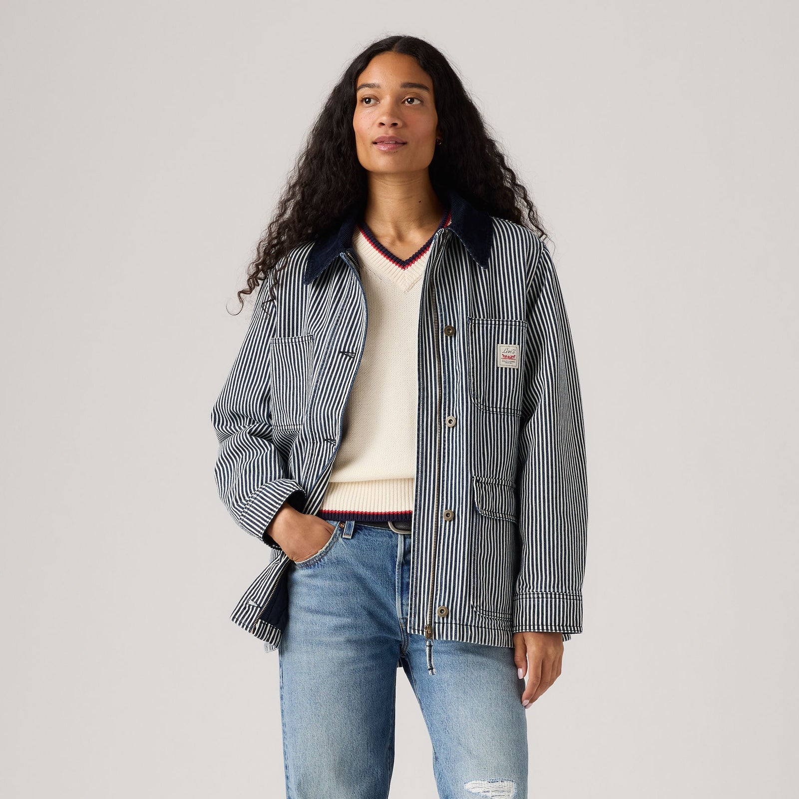 Main 1 - Levi's® Women's Bree Barn Striped Jacket SCL - 
