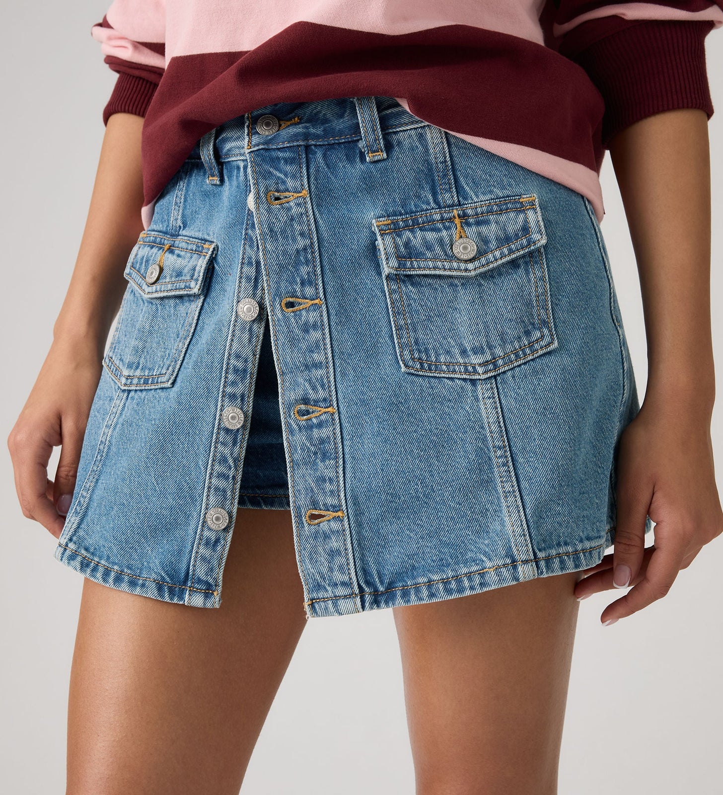 Main 6 - Levi's® Women's Button Front Skort - 005NA0000