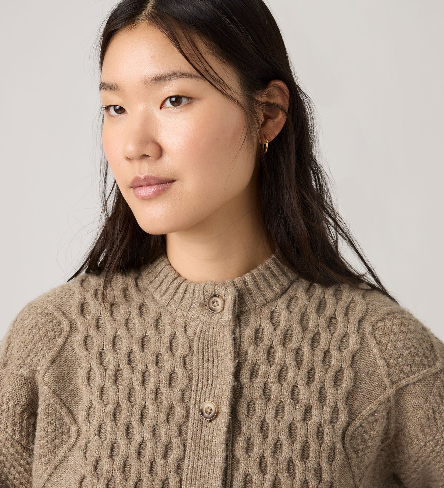 Main 4 - Levi's® Women's Charlotte Crewneck Cardigan - 007VG0004