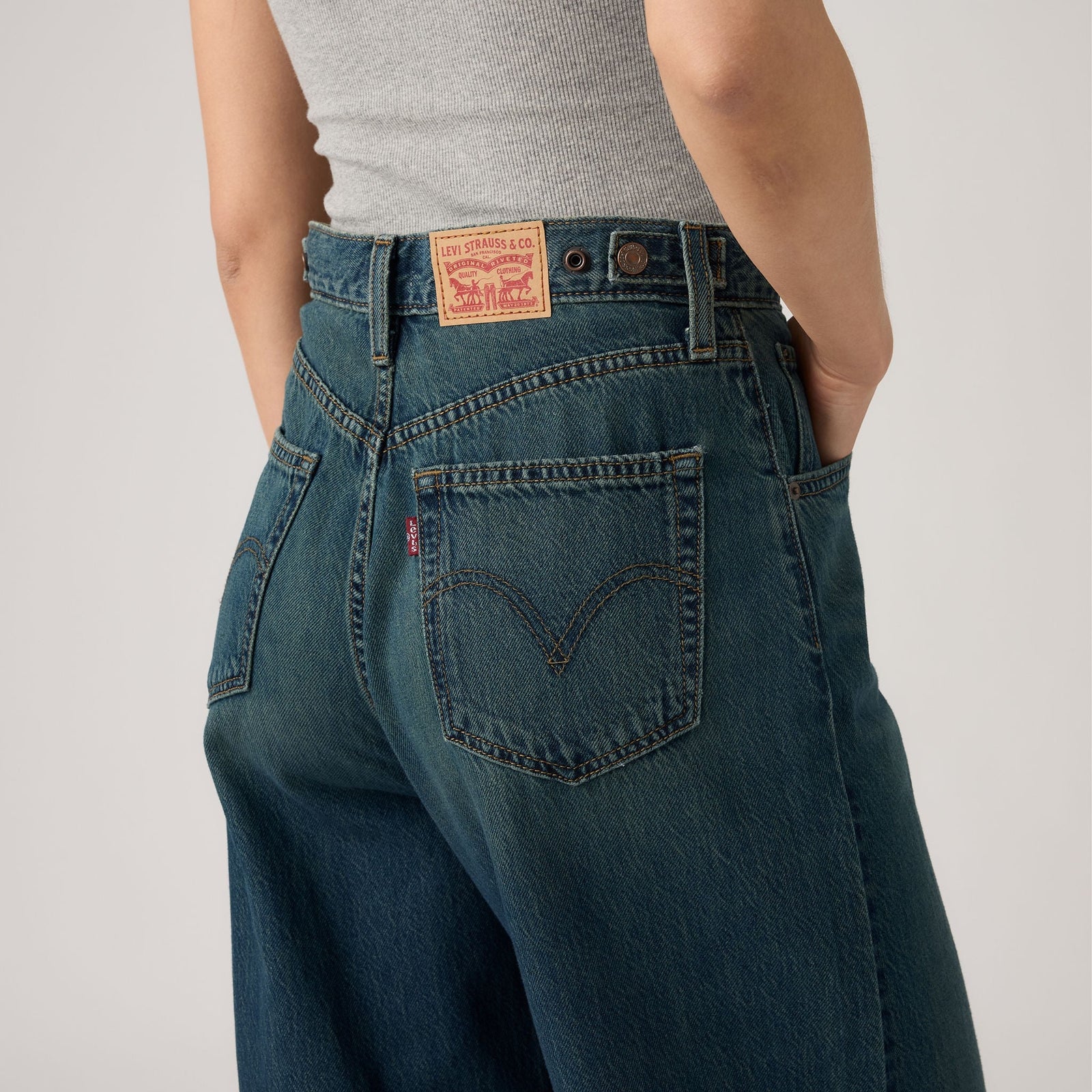 Main 6 - Levi's® Women's Cinch Baggy Jeans - 001UP0044