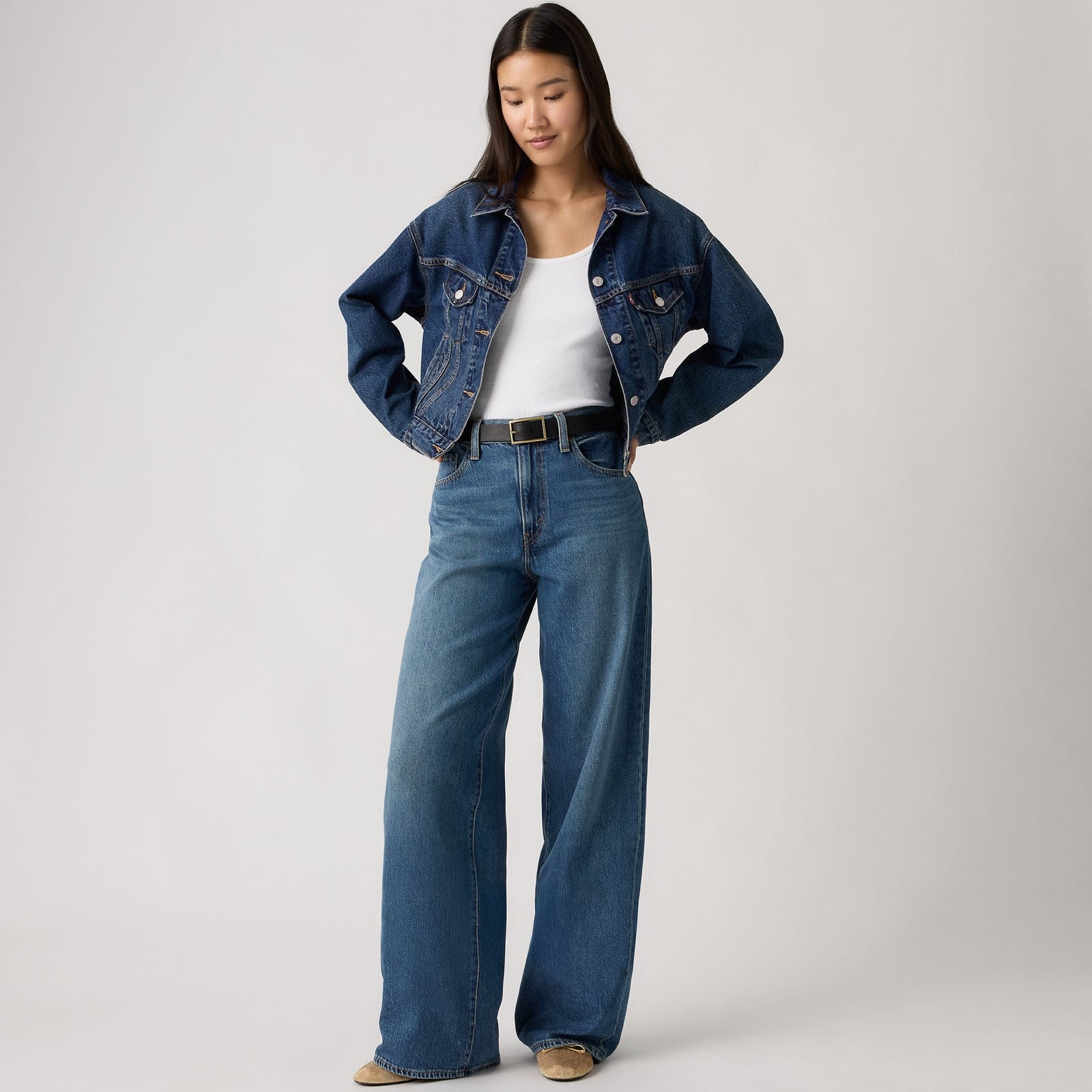 Main 1 - Levi's® Women's Cinch Wide-Leg Jeans - 0073B0001