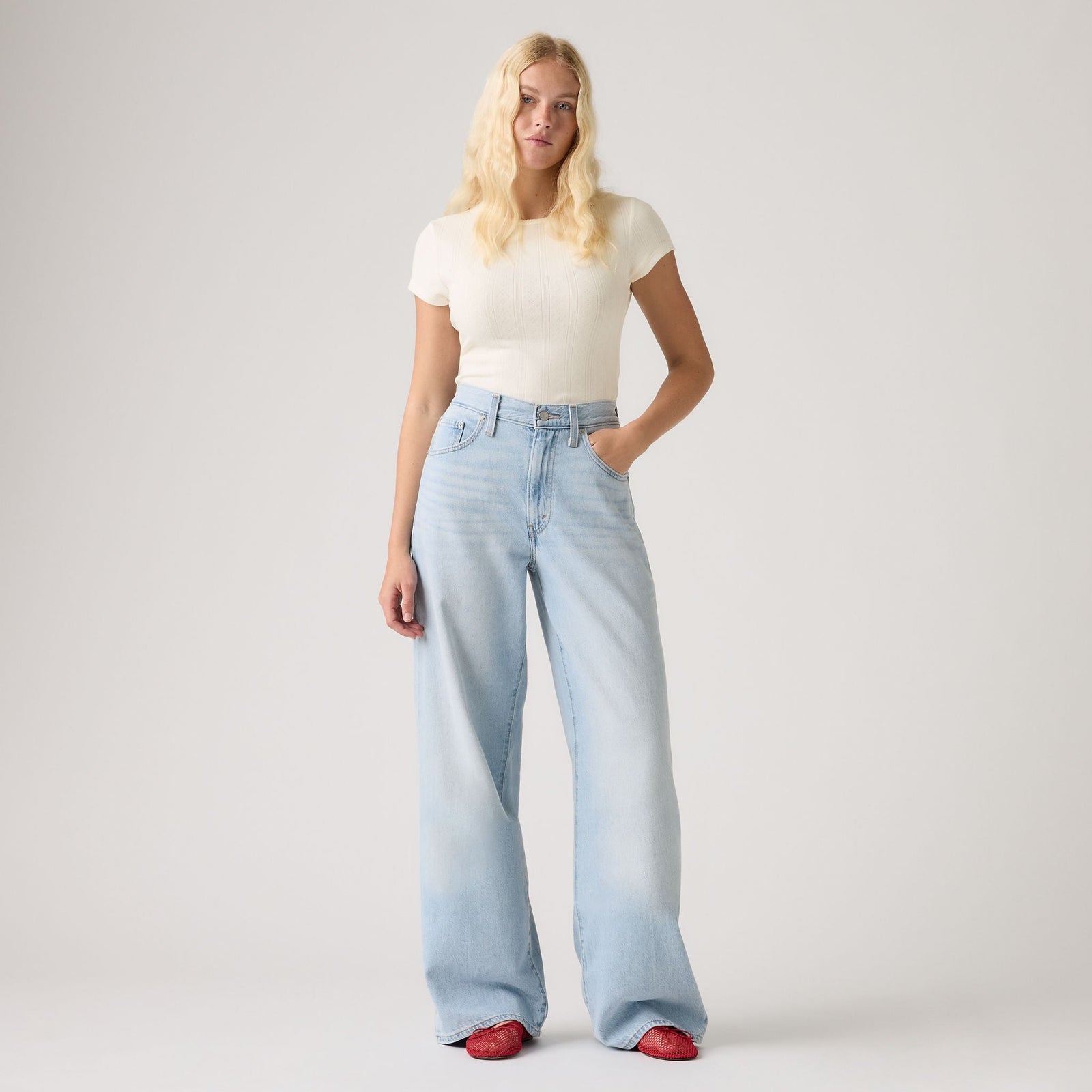 Main 3 - Levi's® Women's Cinch Wide-Leg Jeans - 0073B0003