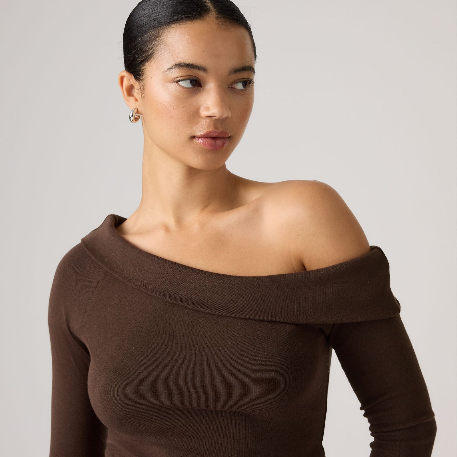 Main 4 - Levi's® Women's Clara Off-Shoulder Long-Sleeve Top - 008ST0001