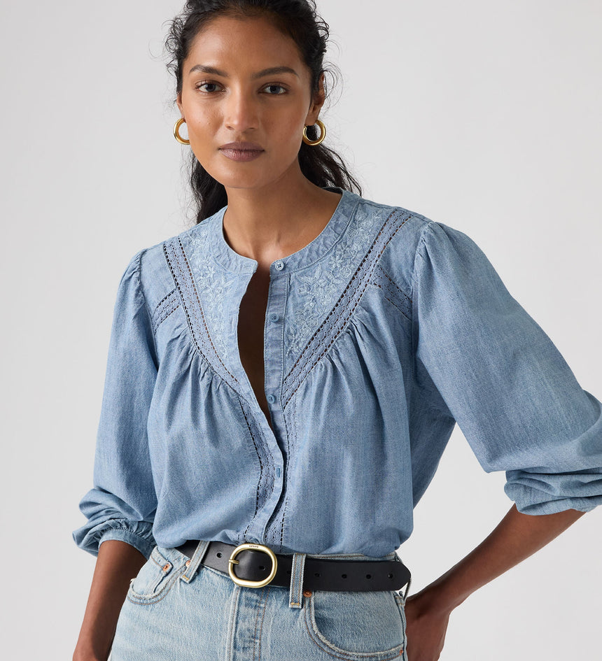 Main 3 - Levi's® Women's Cleo Long-Sleeve Blouse - 005EI0002