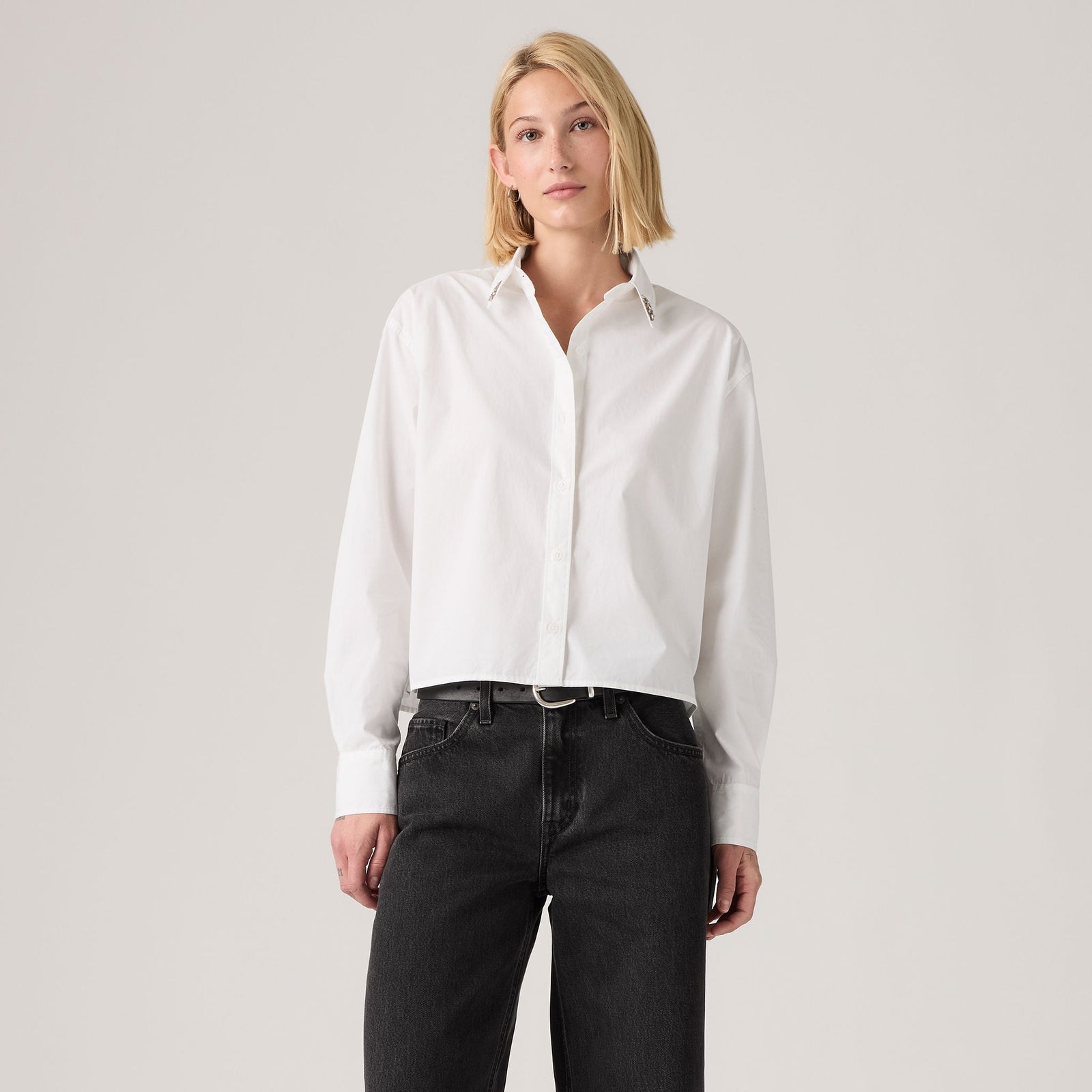 Main 4 - Levi's® Women's Cropped Harlie Shirt - 003P20016